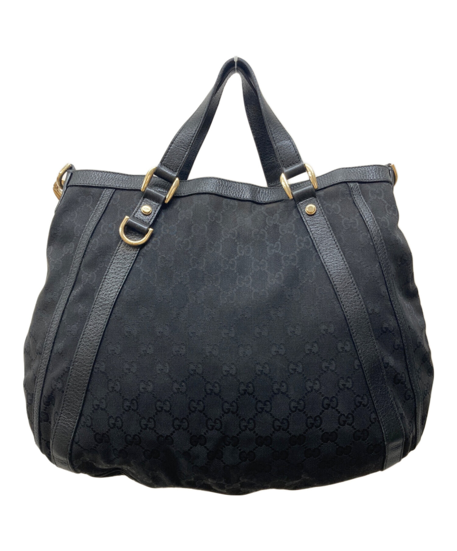 中古・古着通販】GUCCI (グッチ) GGキャンバス 2WAYバッグ ブラック 