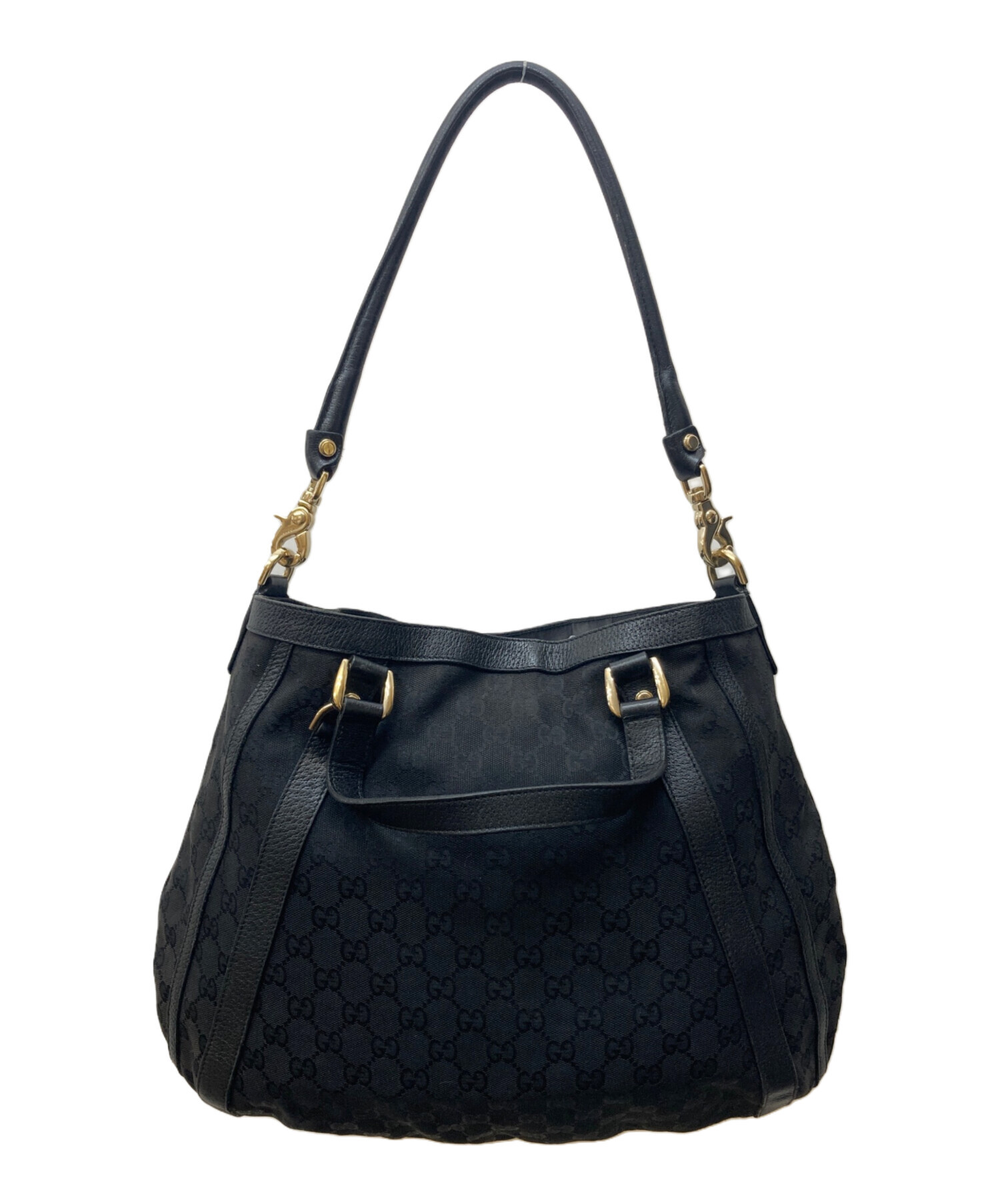 中古・古着通販】GUCCI (グッチ) GGキャンバス 2WAYバッグ ブラック 