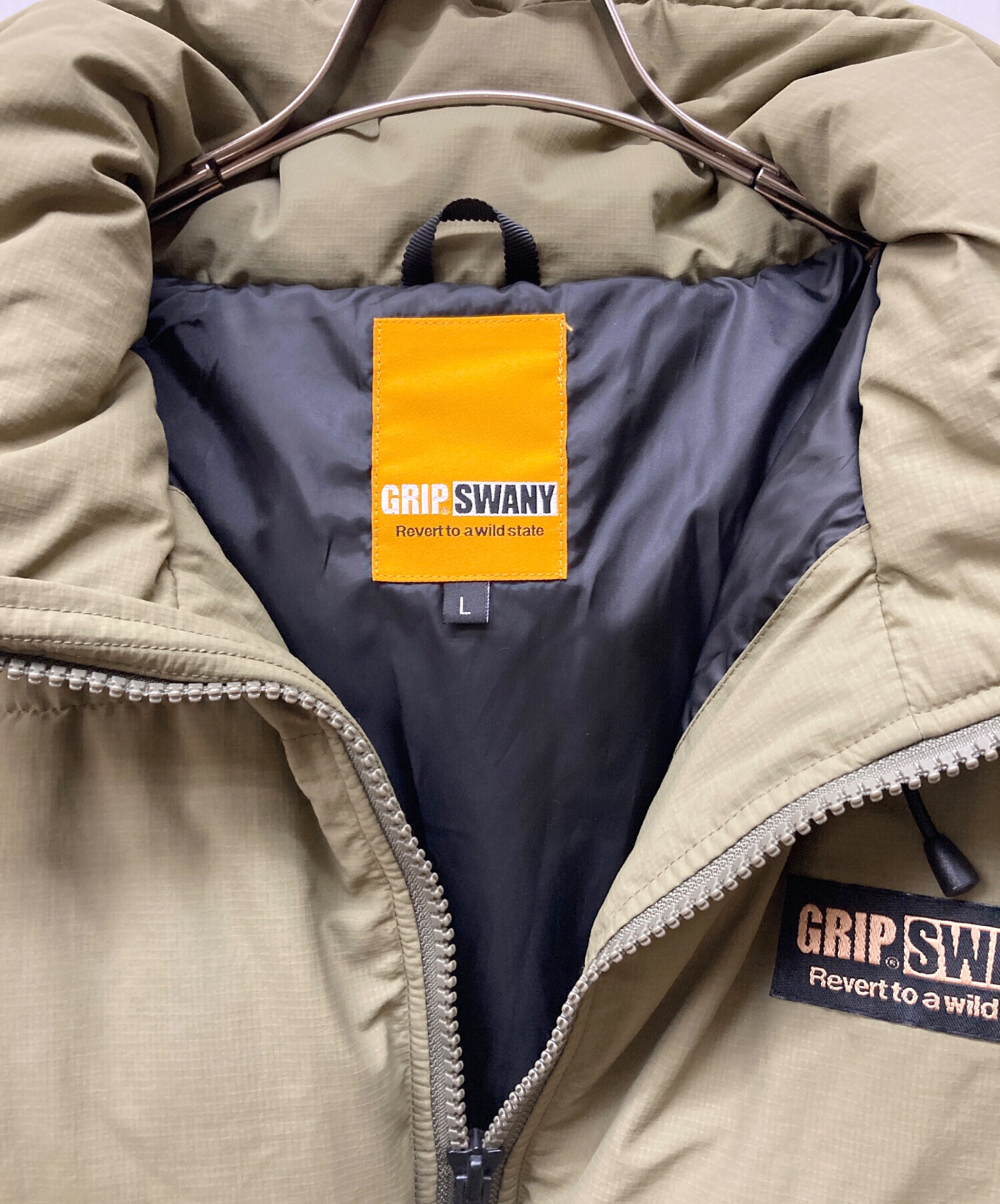 中古・古着通販】GRIP SWANY (グリップスワニー) PUFF JKT オリーブ 