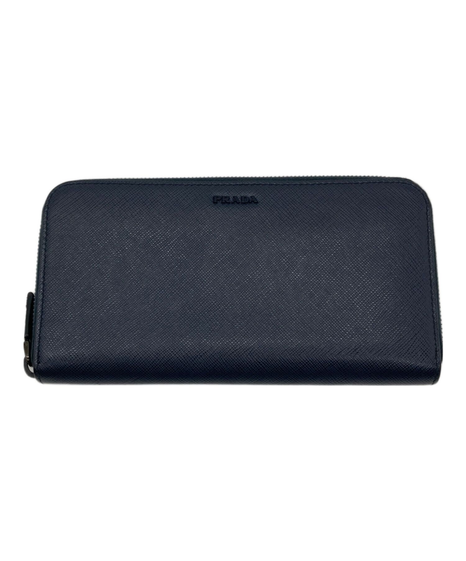 中古・古着通販】PRADA (プラダ) サフィアーノ ラウンドジップ 