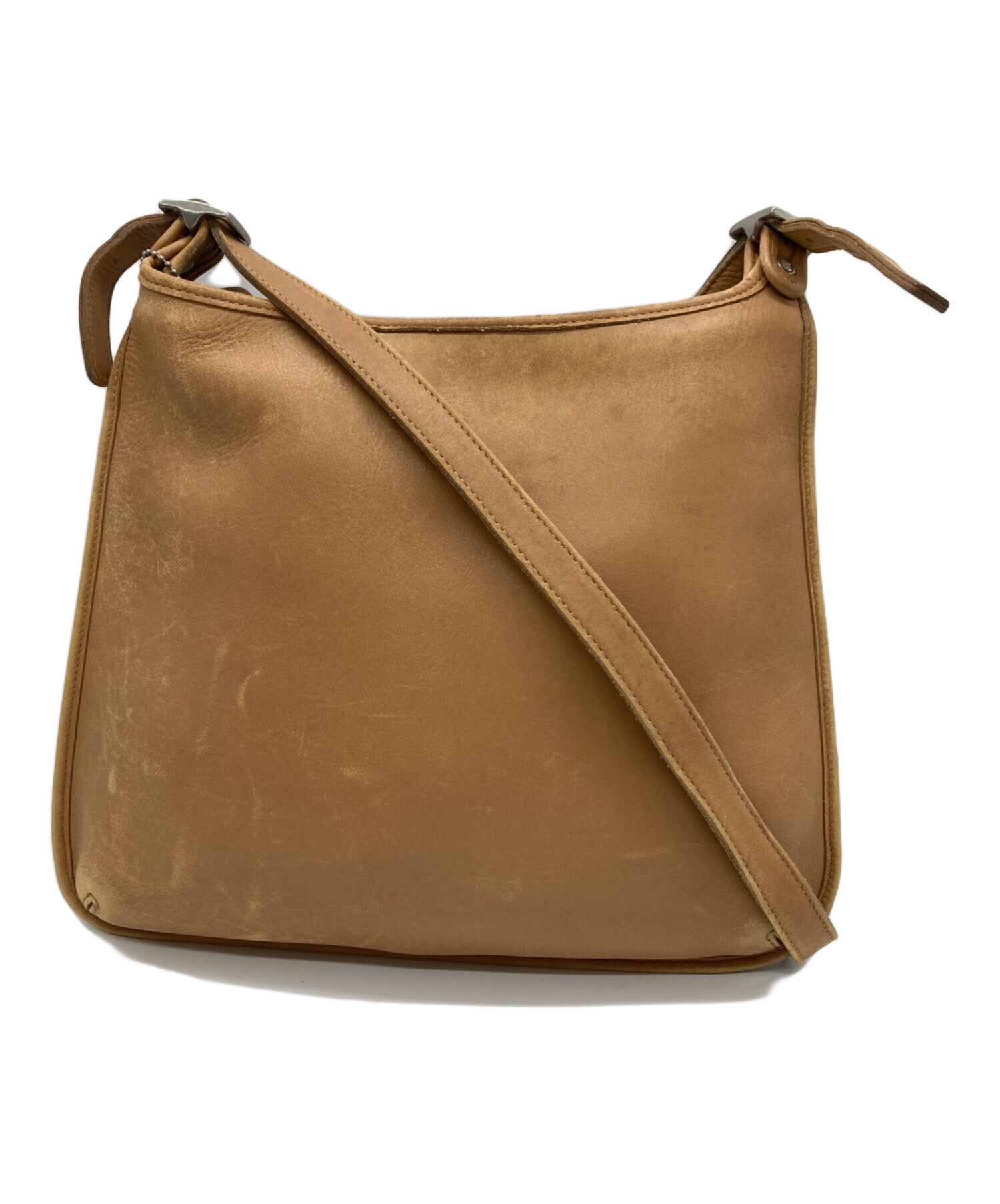 中古・古着通販】COACH (コーチ) オールドショルダーバッグ ベージュ 