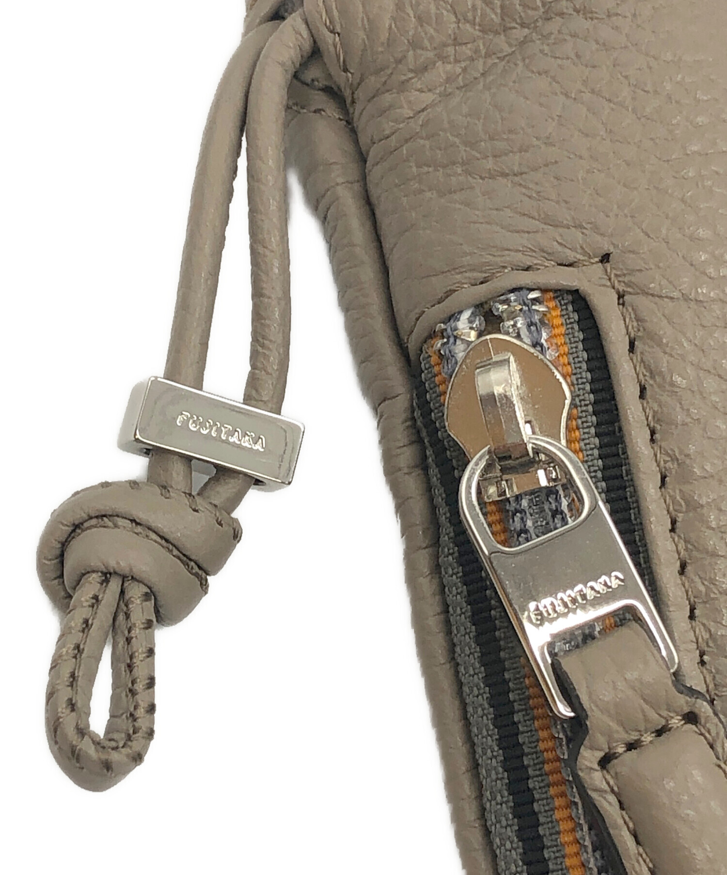 中古・古着通販】FUJITAKA (フジタカ) FINO 2WAY レザー巾着ミニバッグ 
