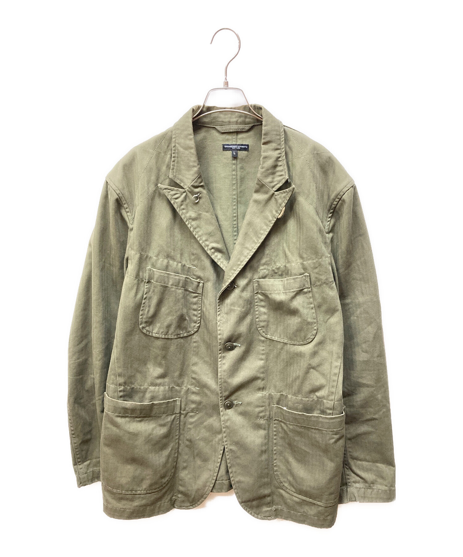 市場】【中古】Engineered Garments ジャケット オリーブ サイズ：L