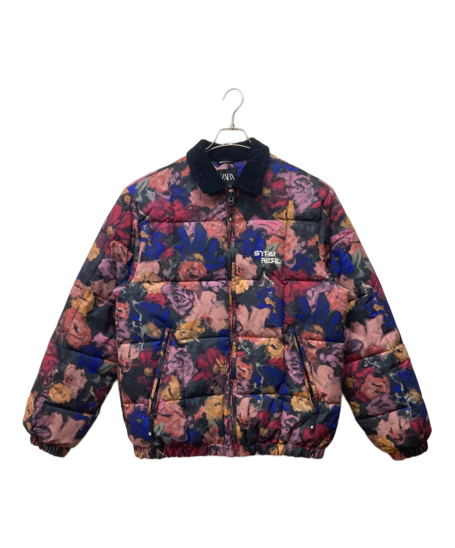 中古・古着通販】ZARA (ザラ) 花柄キルティング中綿ジャケット