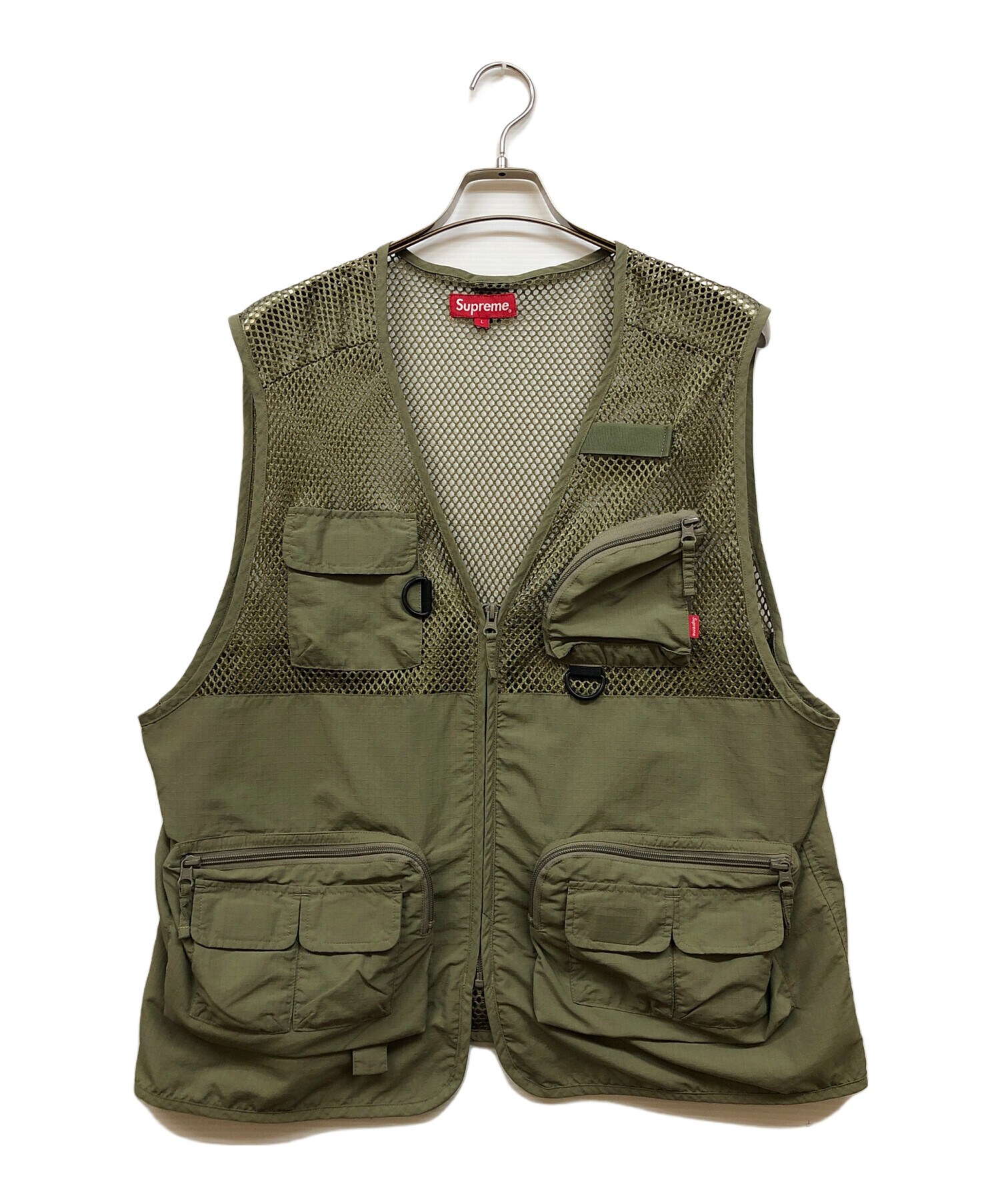 中古・古着通販】Supreme (シュプリーム) MESH CARGO VEST グリーン 