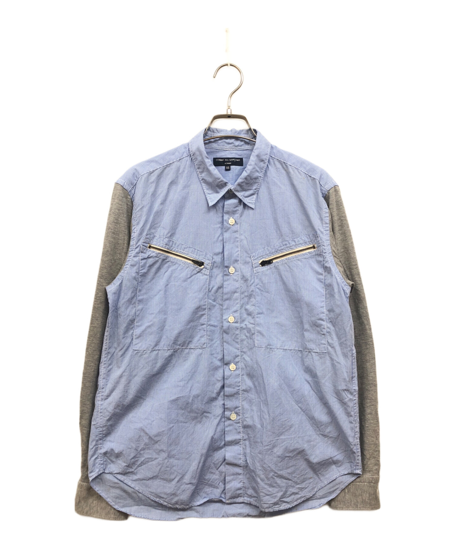 GARCONS des HOMME COMME 切り替え コムデギャルソンオム シャツ 長袖 