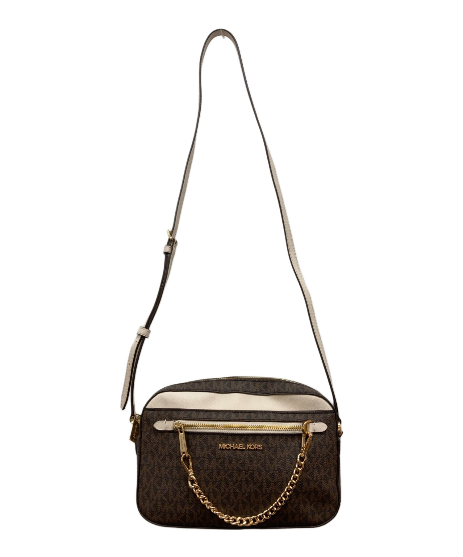 中古✨美品 モノグラム ショルダーバッグko 中古・古着通販】MICHAEL KORS (マイケル・コース) モノグラム