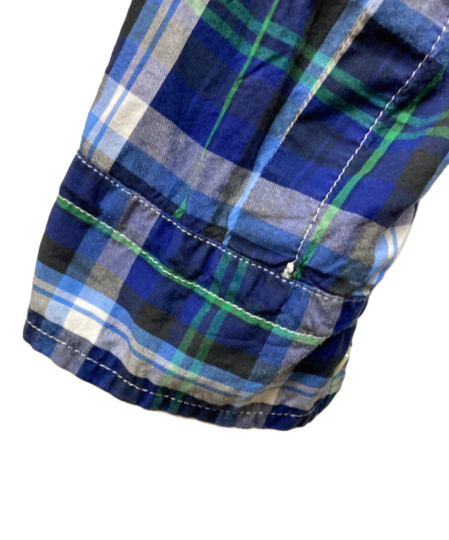 中古・古着通販】sacai (サカイ) ナイロンコンビチェックシャツ