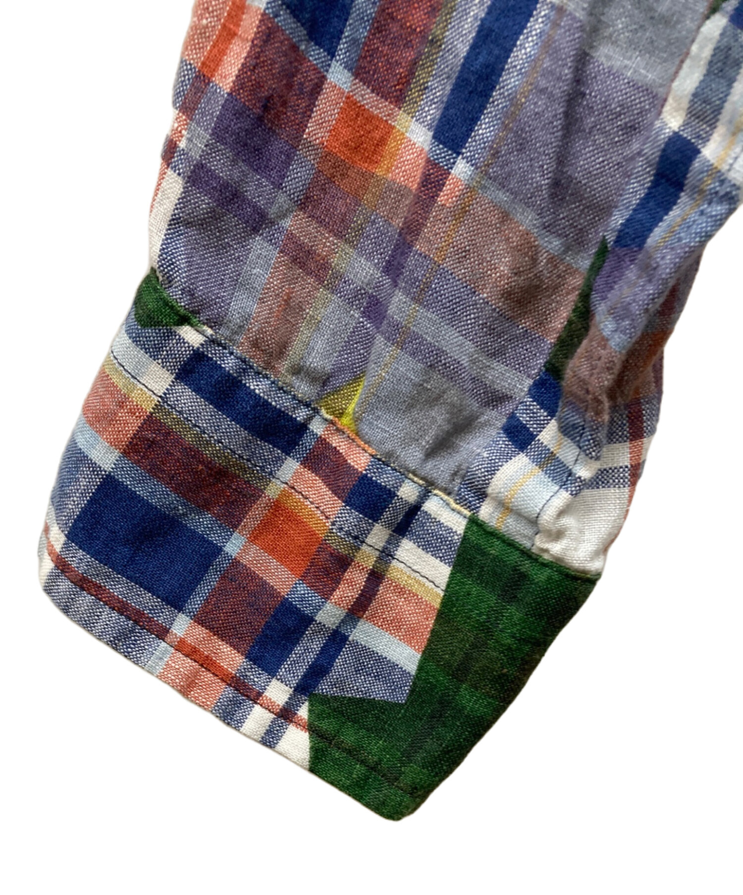 中古・古着通販】sacai (サカイ) ドローコード付きリネンチェック 中古・古着通販】sacai (サカイ) ドローコード付きリネンチェック