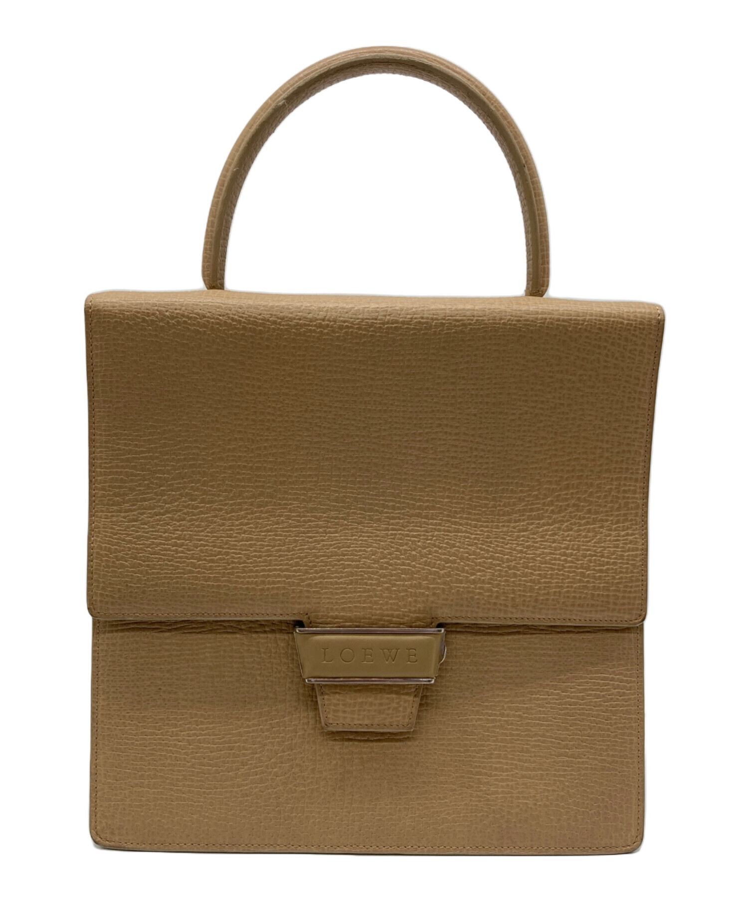 中古・古着通販】LOEWE (ロエベ) フォーマルハンドバッグ ベージュ 