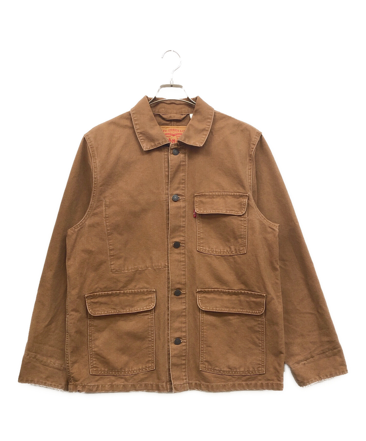 中古・古着通販】levis (リーバイス) カバーオール ブラウン サイズ:S 中古・古着通販】levis (リーバイス) カバーオール ブラウン サイズ:S