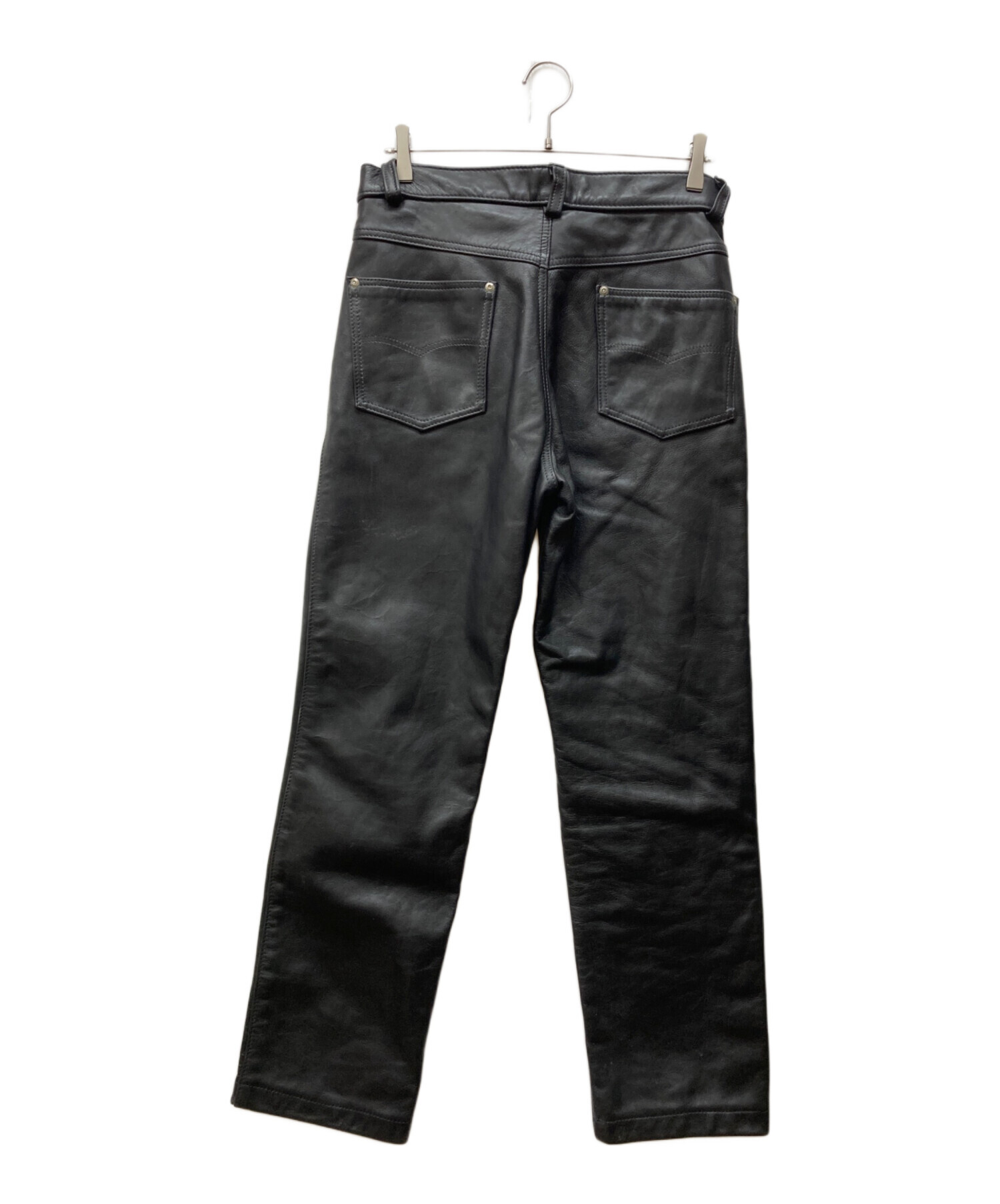 中古・古着通販】Schott (ショット) レザーパンツ ブラック サイズ:32 