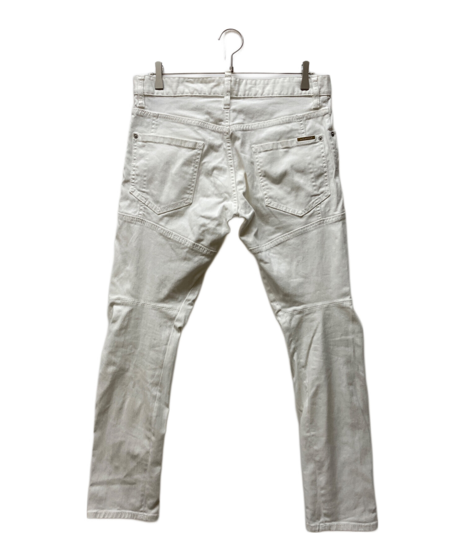 DSQUARED2 Tidy Biker Jean リペア ホワイト ジーンズ 【公式通販】