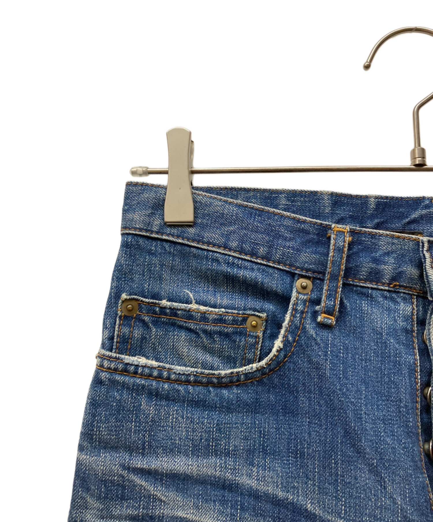 Dior HOMME ディオールオム 2006AW 爪痕加工デニムパンツ 27 Dior Homme×HEDI SLIMANE 06AW エディ期 爪痕加工デニムパンツ