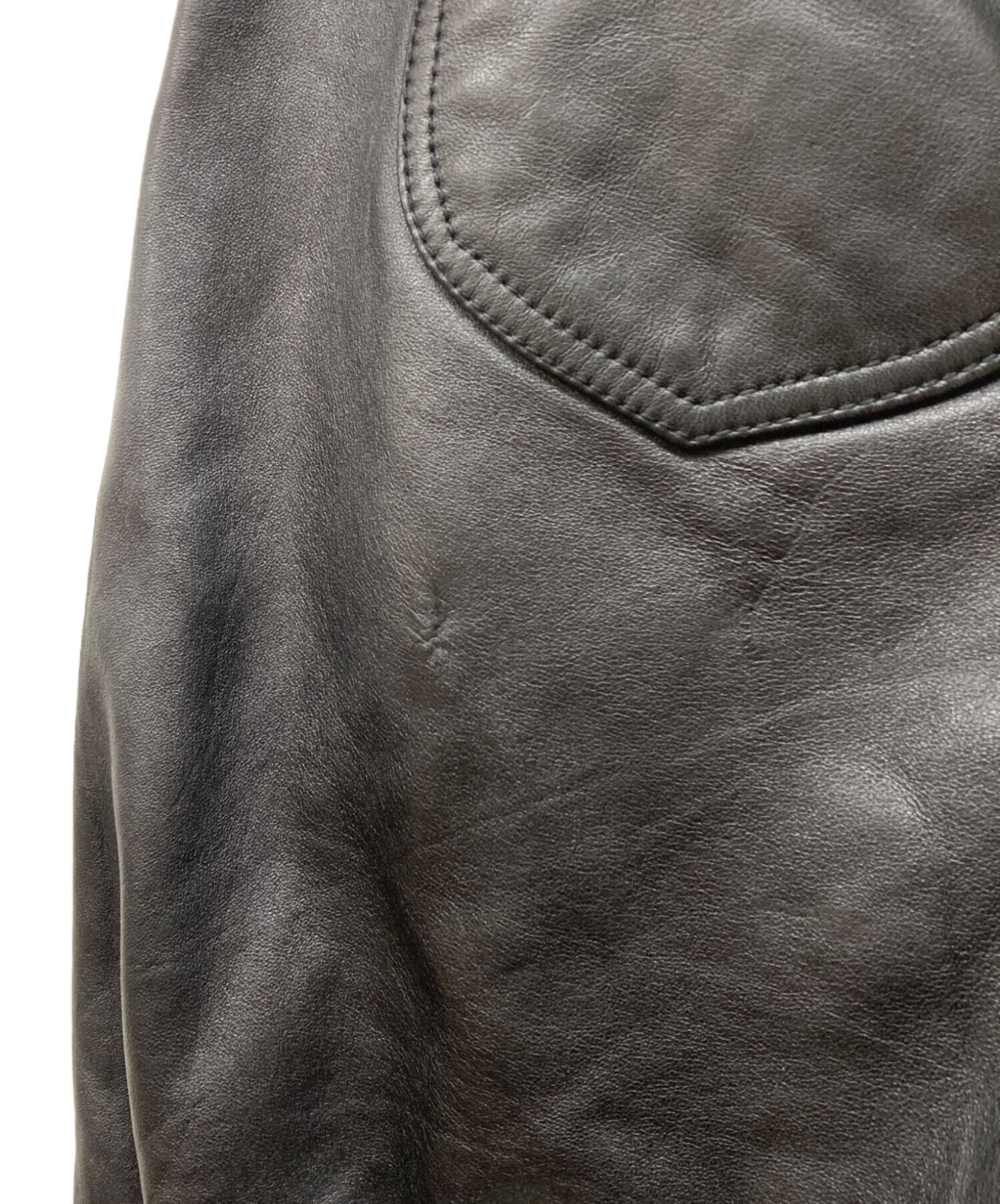 中古・古着通販】alice auaa (アリスアウアア) シープレザーショート