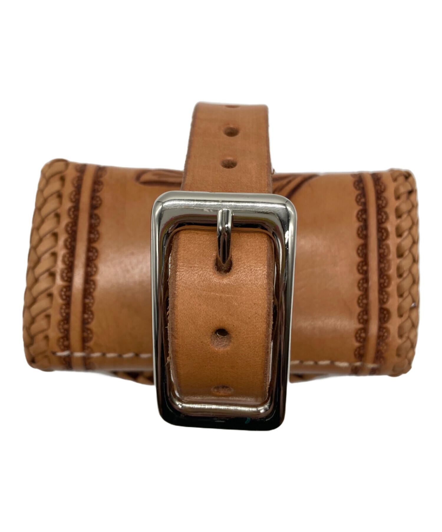 大和工房 (ヤマトコウボウ) カービングコインケース ブラウン