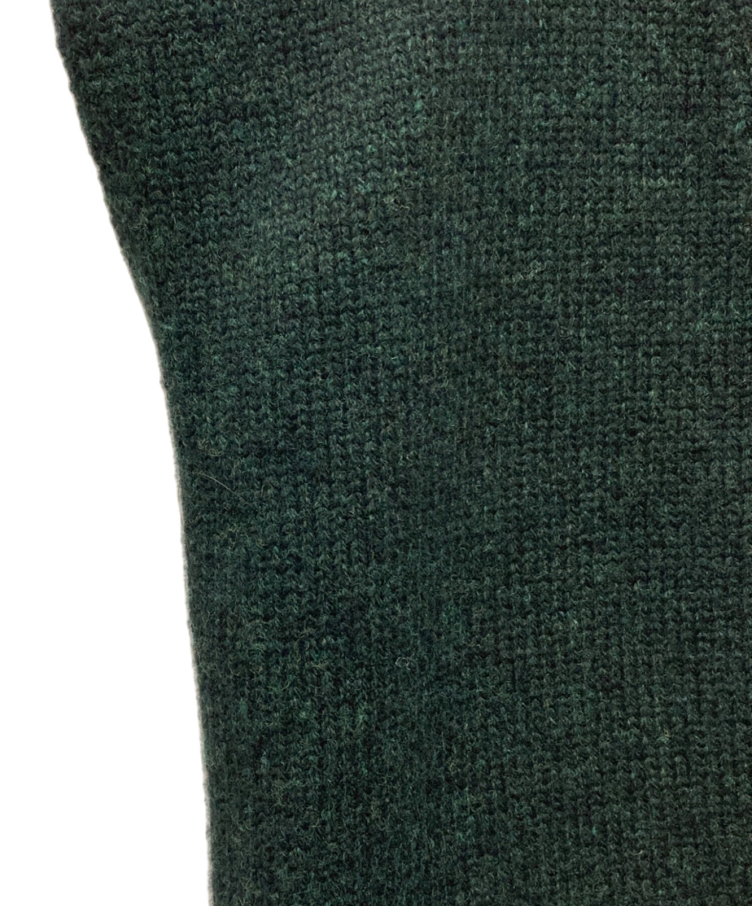 【最終値下げ】Maison Margiela ニットベスト ダークグリーン 中古・古着通販】Maison Margiela (メゾンマルジェラ) Destroyed V