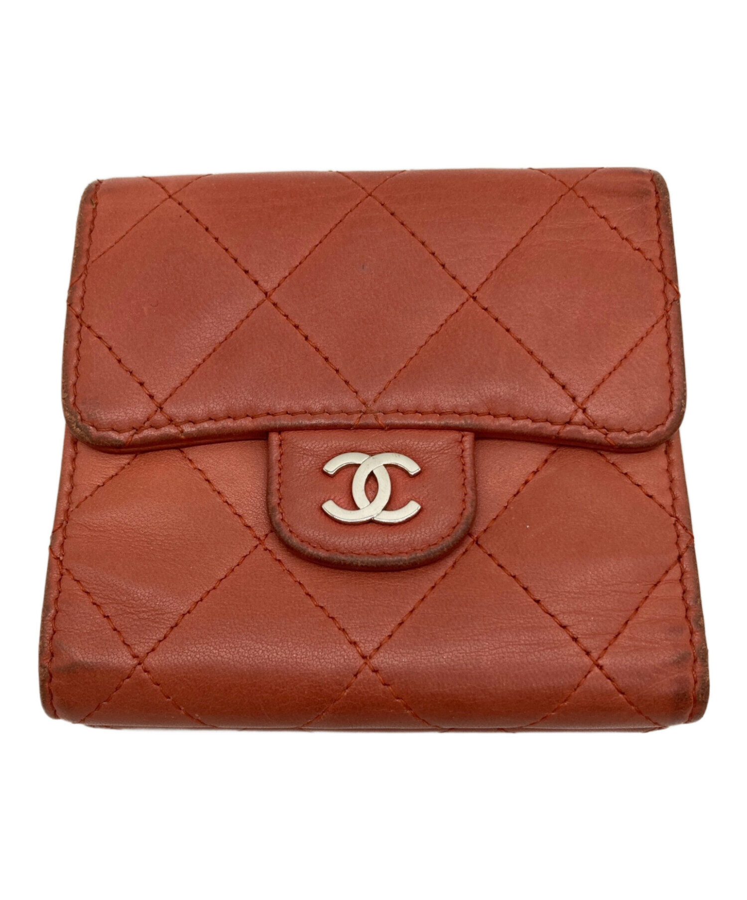 中古・古着通販】CHANEL (シャネル) Wホック マトラッセ 二つ折り財布