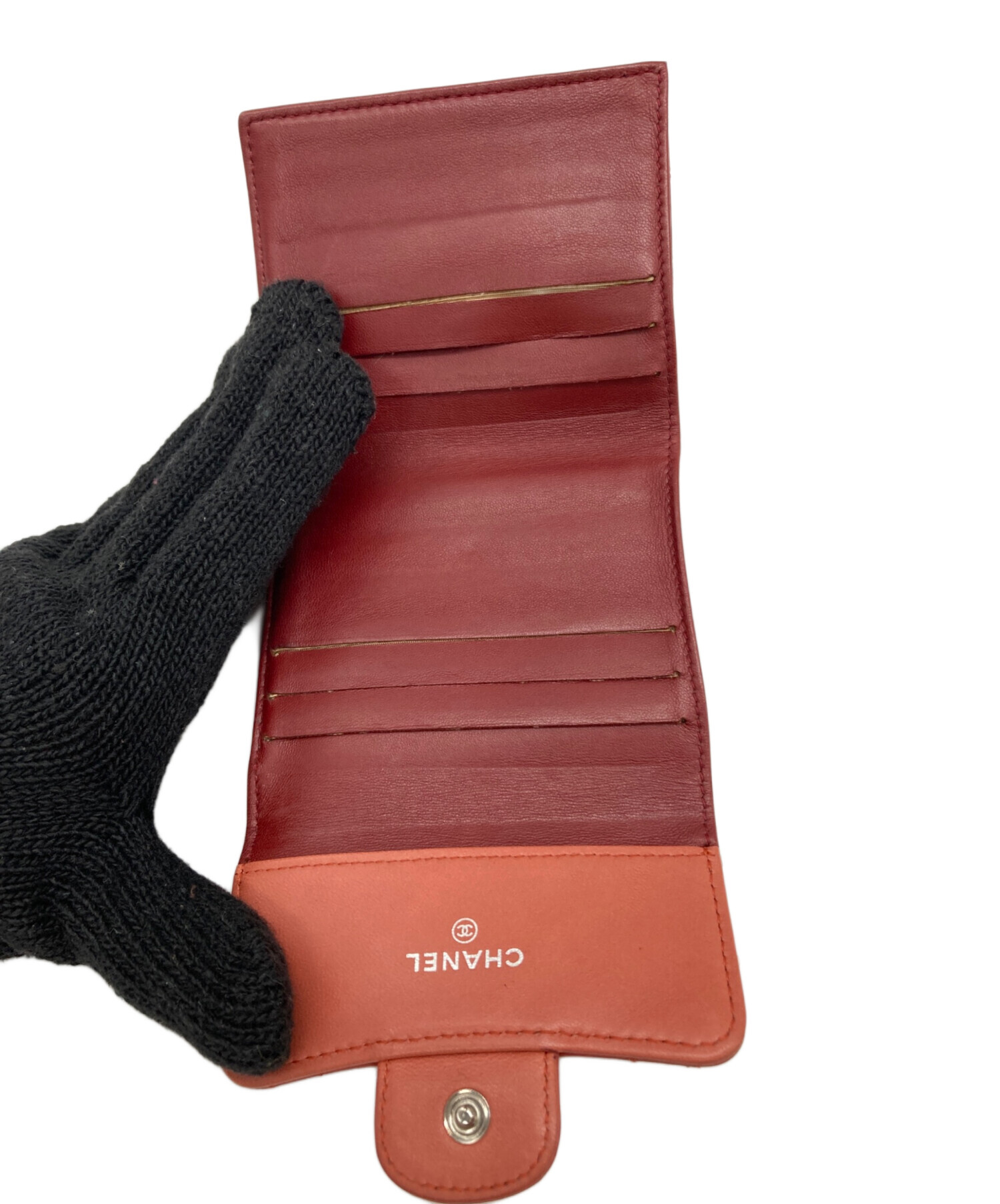 中古・古着通販】CHANEL (シャネル) Wホック マトラッセ 二つ折り財布