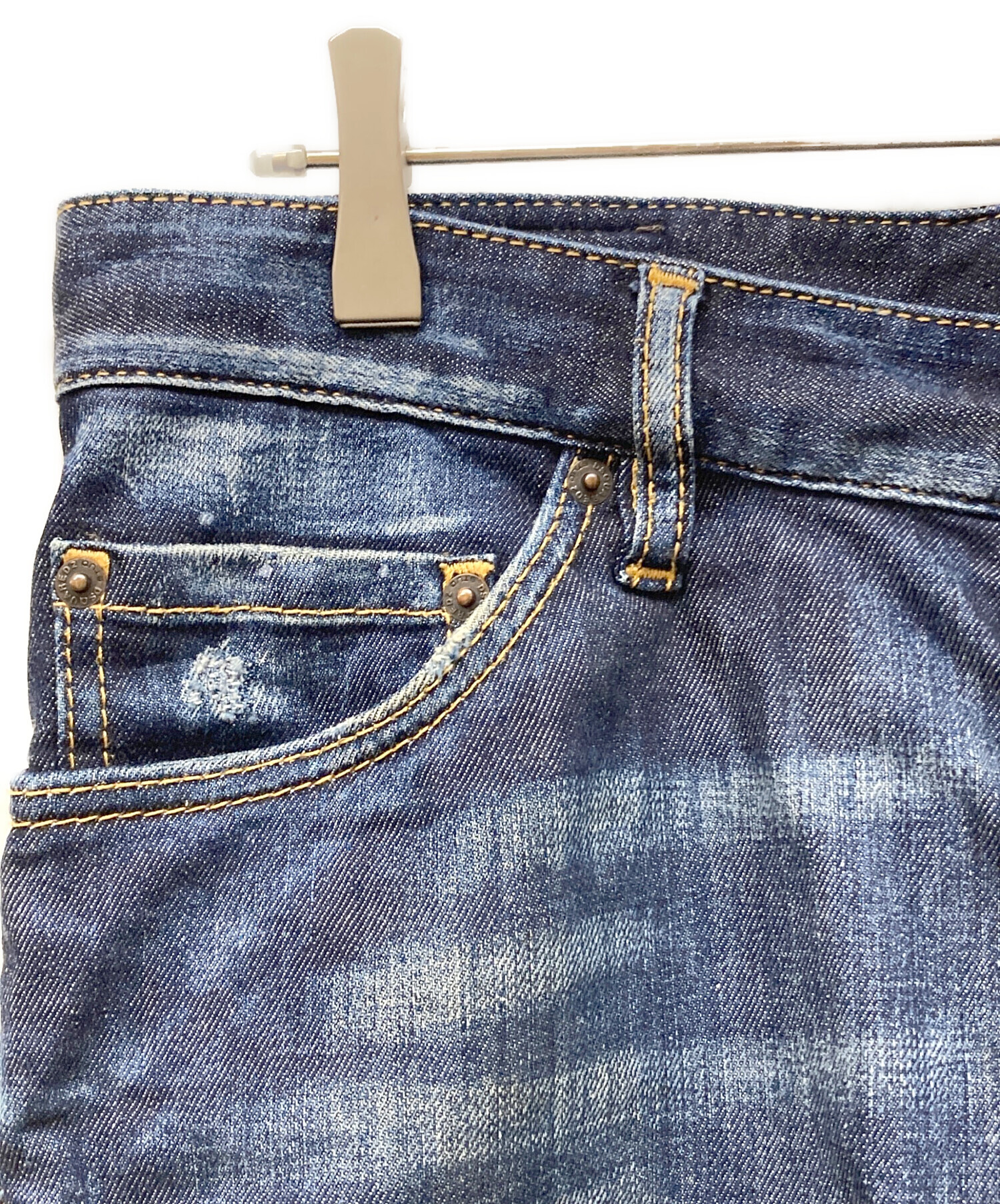 中古・古着通販】DSQUARED2 (ディースクエアード) デニムパンツ ブルー
