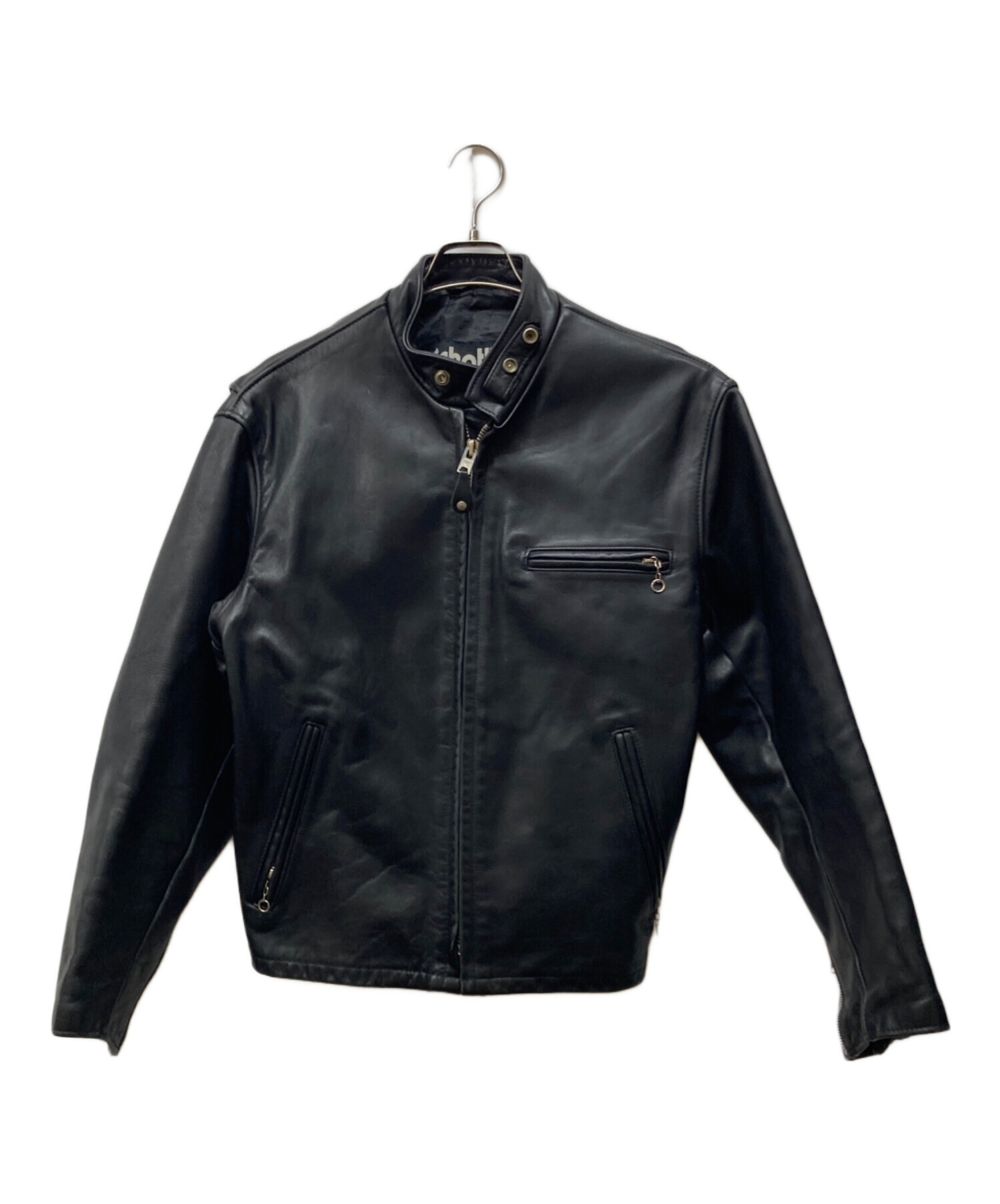 Schott シングルライダースジャケット 42 ブラック Schott シングルライダースジャケット 42 ブラック