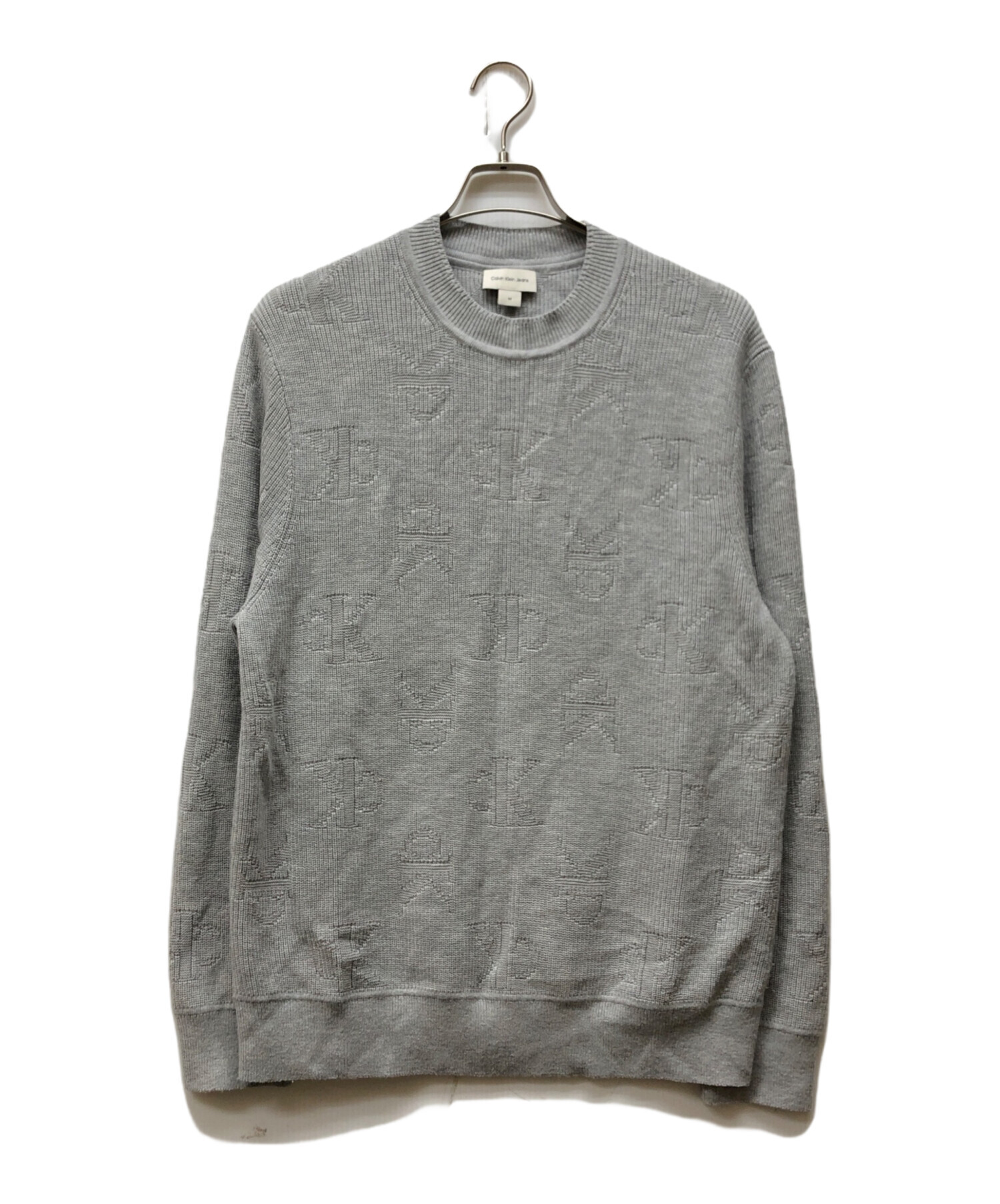 Calvin Klein カルバンクライン グレー - ロゴ セーター Jeans