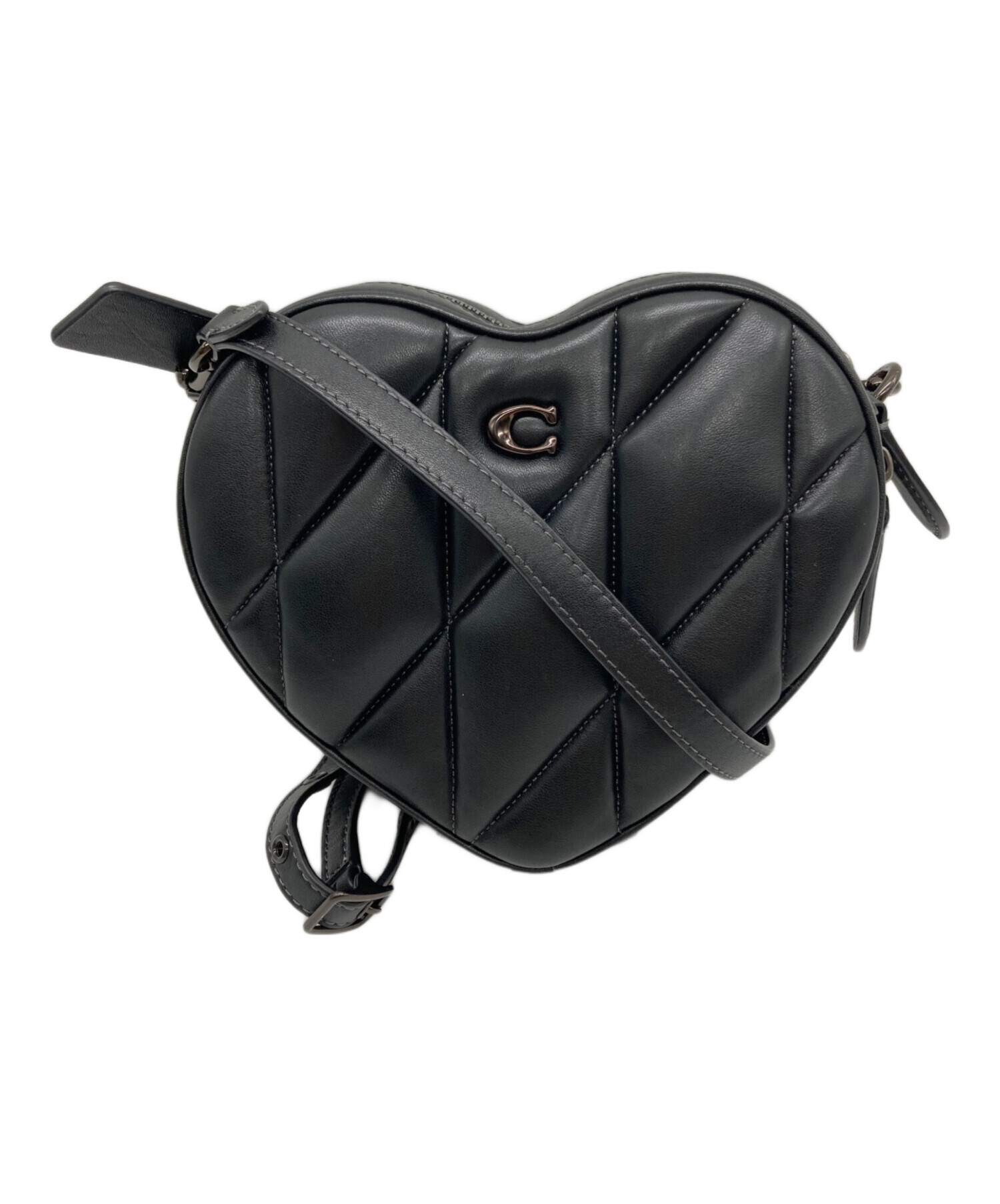 中古・古着通販】COACH (コーチ) ハート クロスボディ・キルティング 