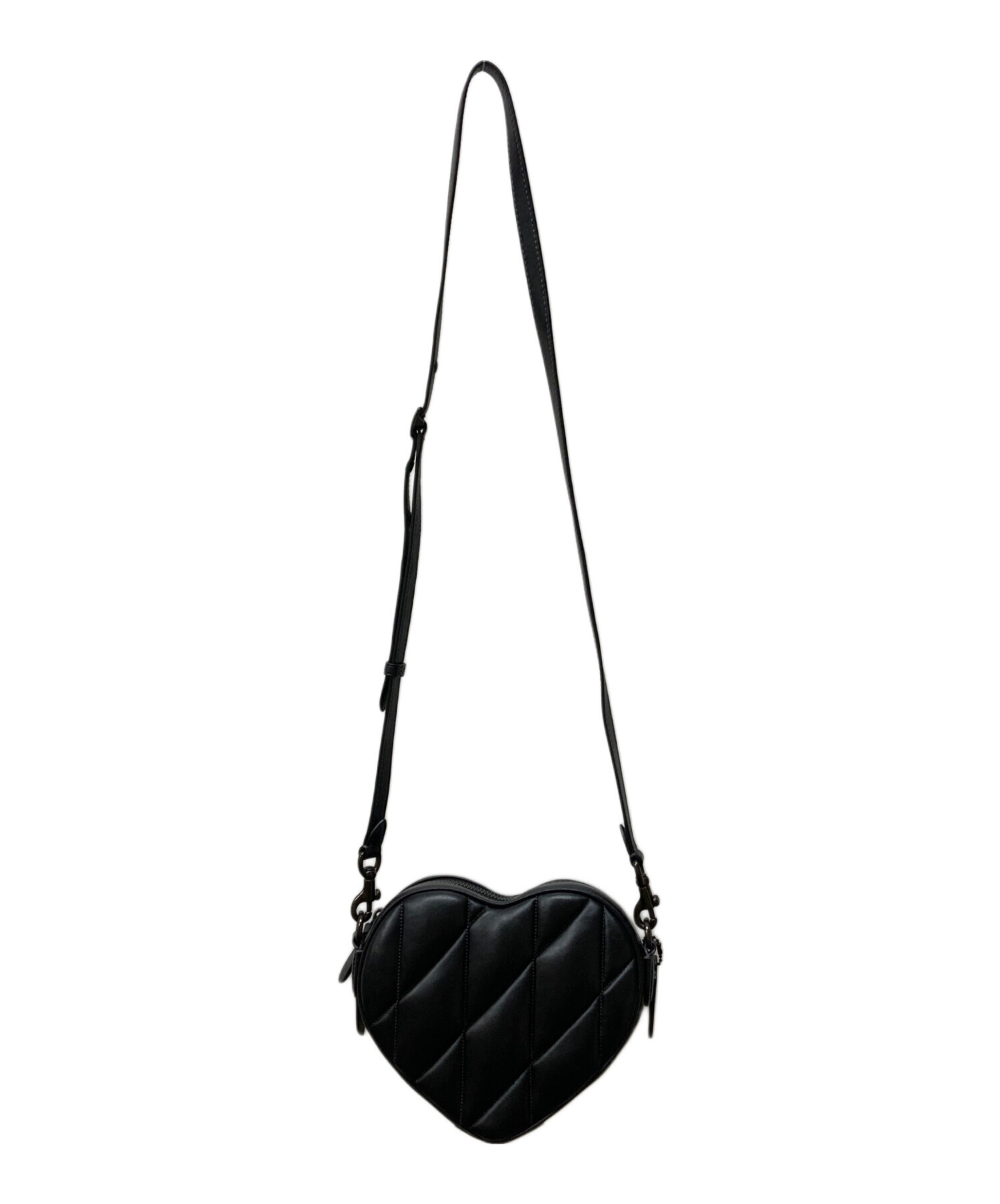 中古・古着通販】COACH (コーチ) ハート クロスボディ・キルティング 