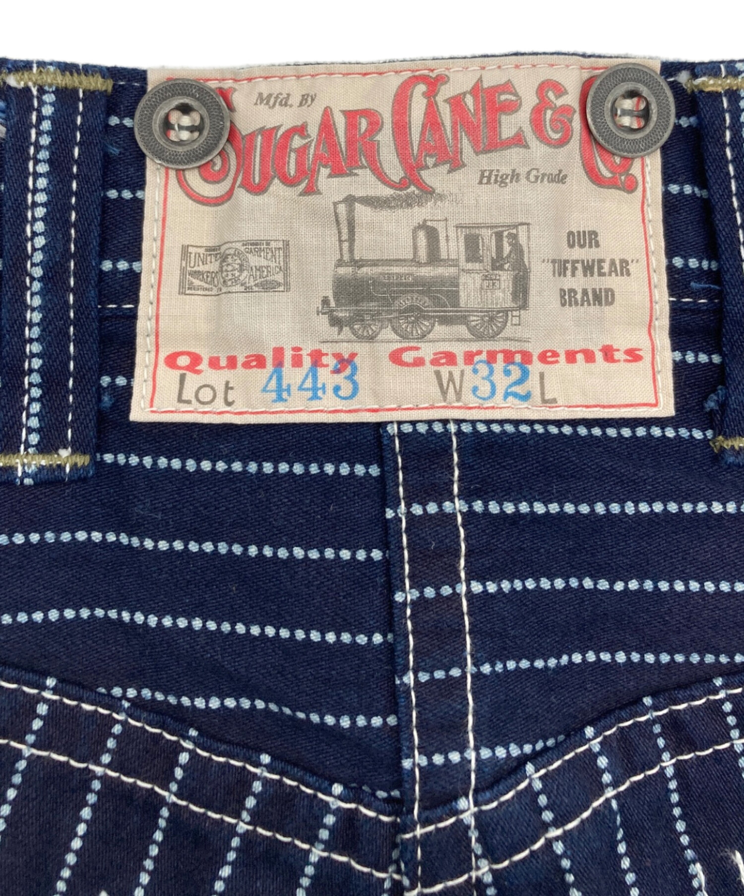中古・古着通販】SUGAR CANE (シュガーケーン) 9oz. WABASH STRIPE ZIP