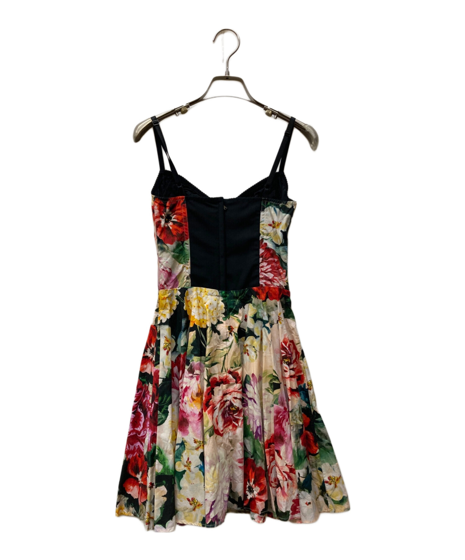 D&G ドルチェ&ガッバーナ キャミワンピース ストレッチ ドレス イタリア製 中古・古着通販】DOLCE & GABBANA (ドルチェ＆ガッバーナ) 大判花柄