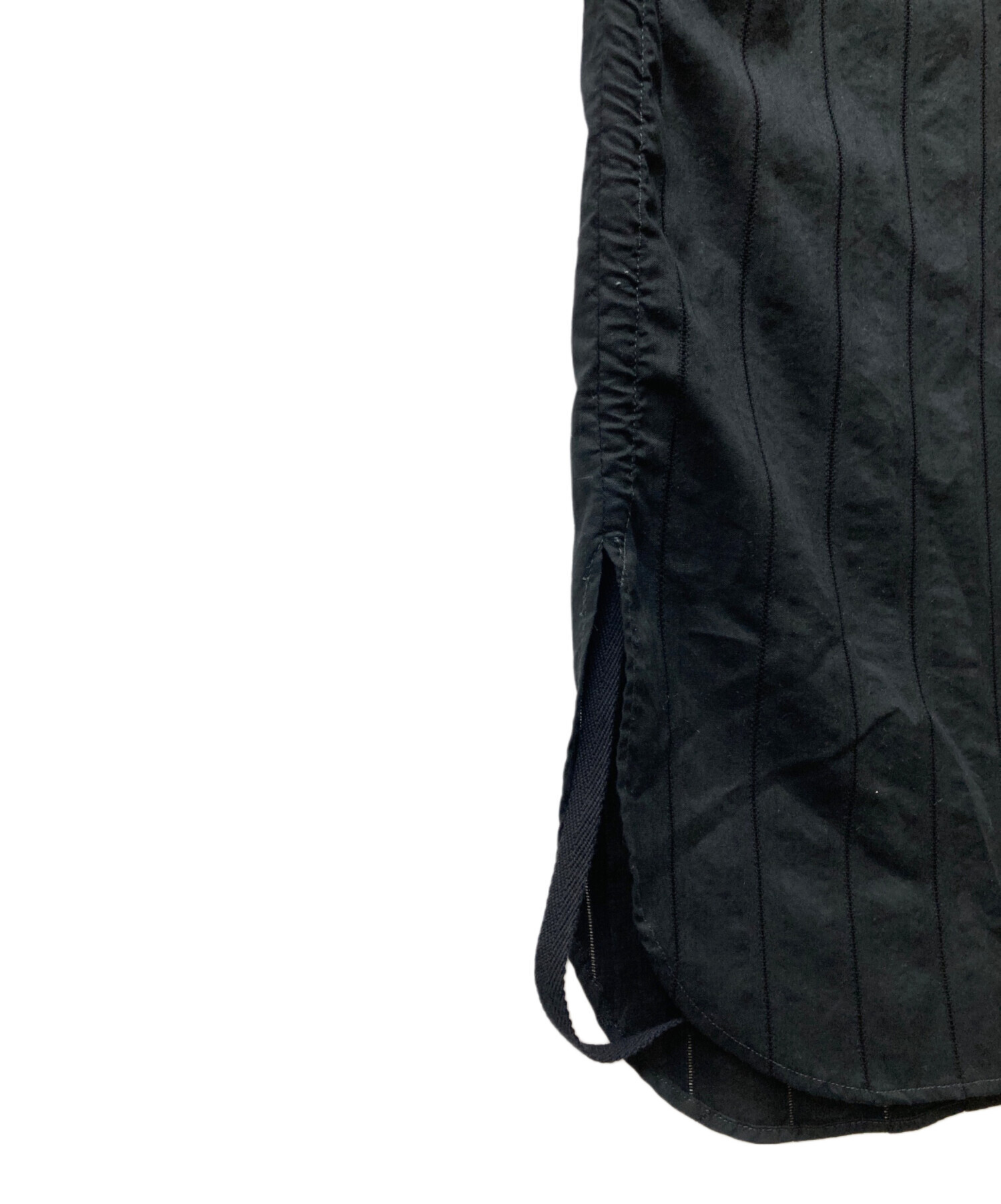 ANN DEMEULEMEESTER アシンメトリー ワンピース ブラック 34 ANN DEMEULEMEESTER アシンメトリー ワンピース ブラック 34