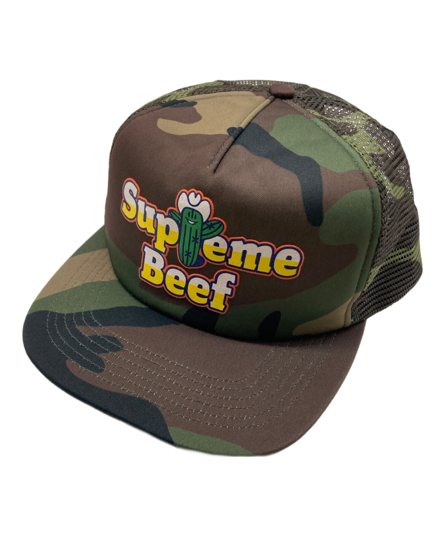 Supreme 迷彩柄 ファー付き帽子 中古・古着通販】Supreme (シュプリーム) カモ柄キャップ グリーン