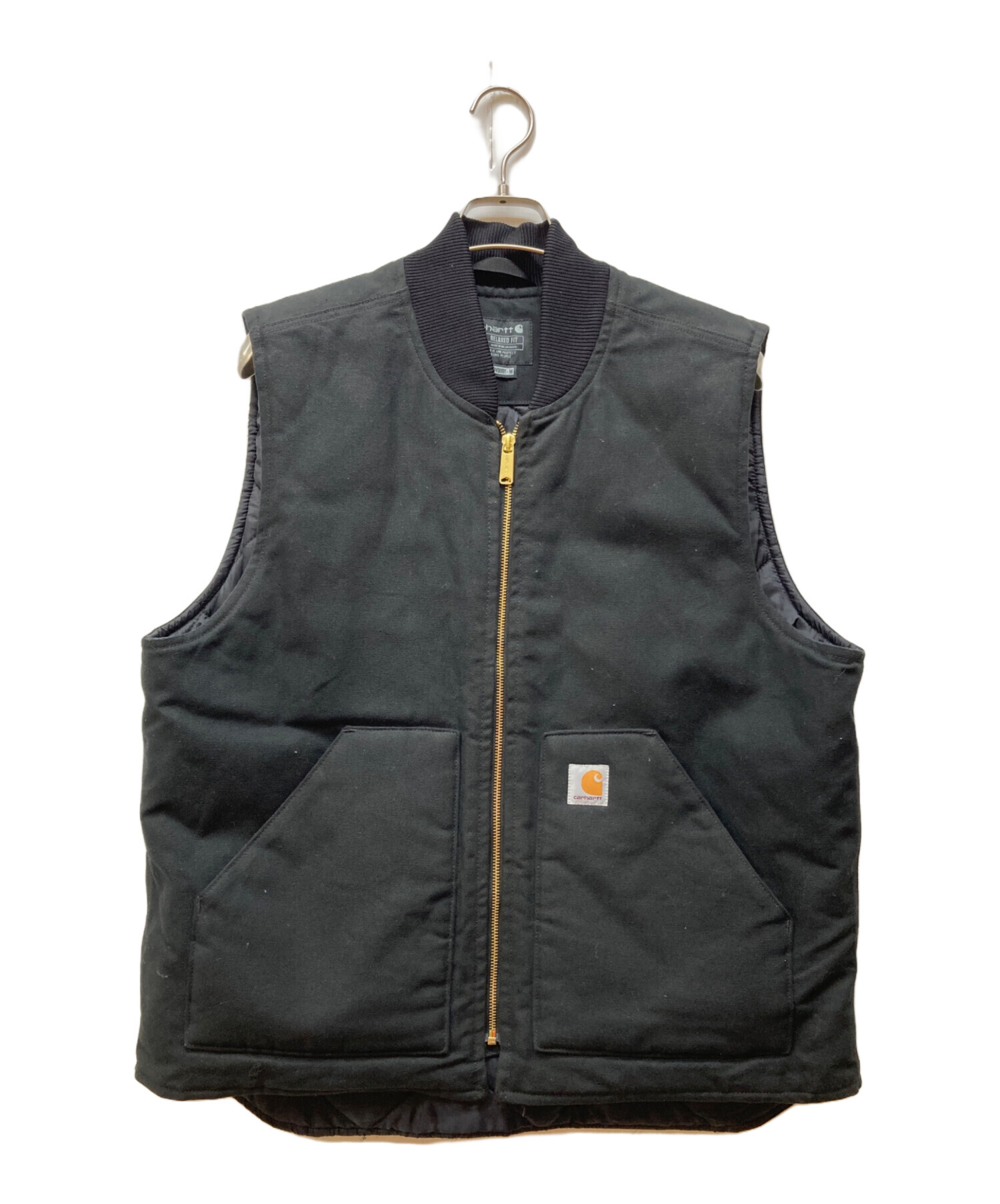 中古・古着通販】CarHartt (カーハート) ダックベスト ブラック サイズ 