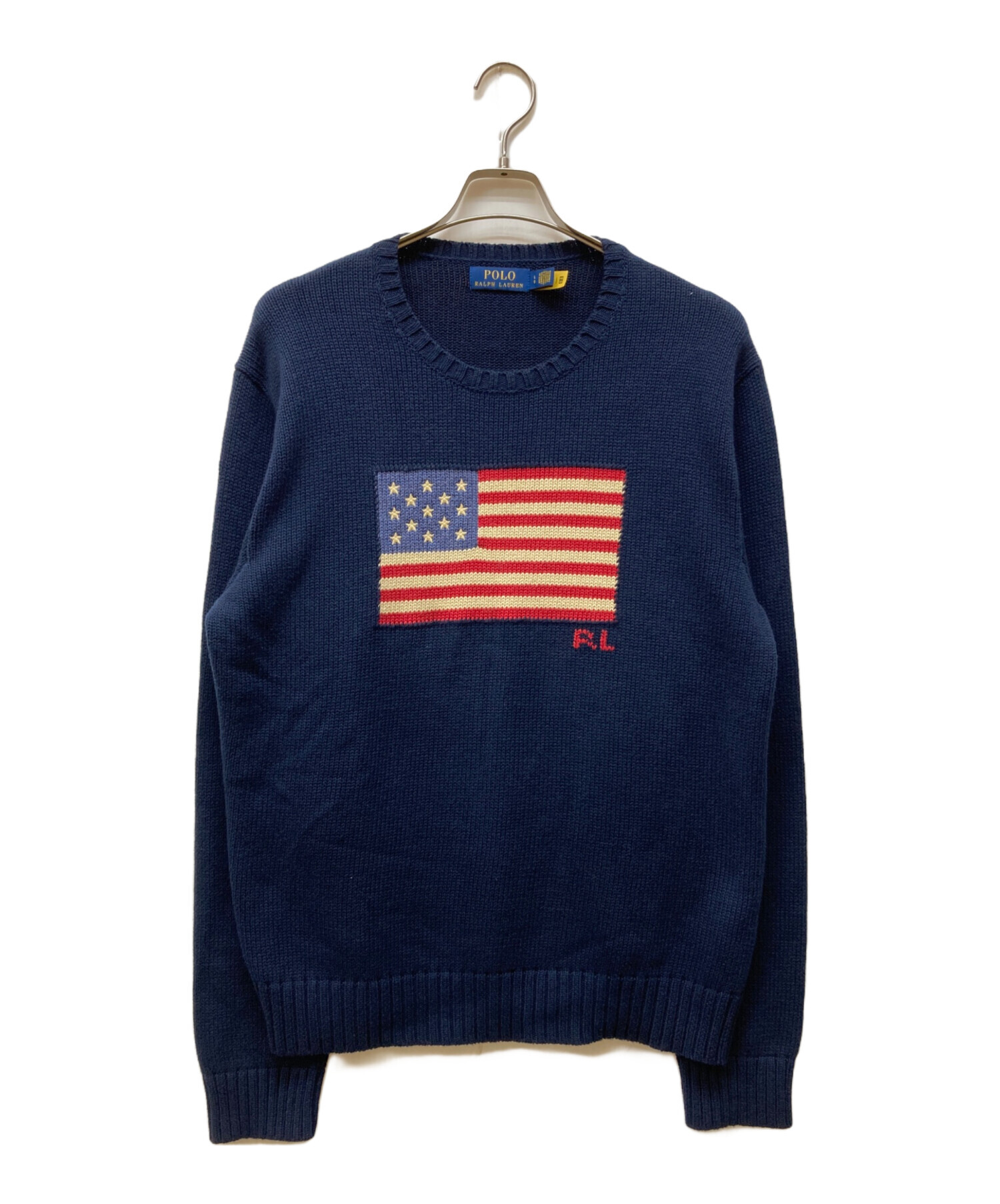 【着用回数2回未満】ポロ　ラルフローレン　セーター　古着　ユニセックス　Lサイズ 古着 POLO by Ralph Lauren&frasl;ポロラルフローレン&frasl;クルーネックニット