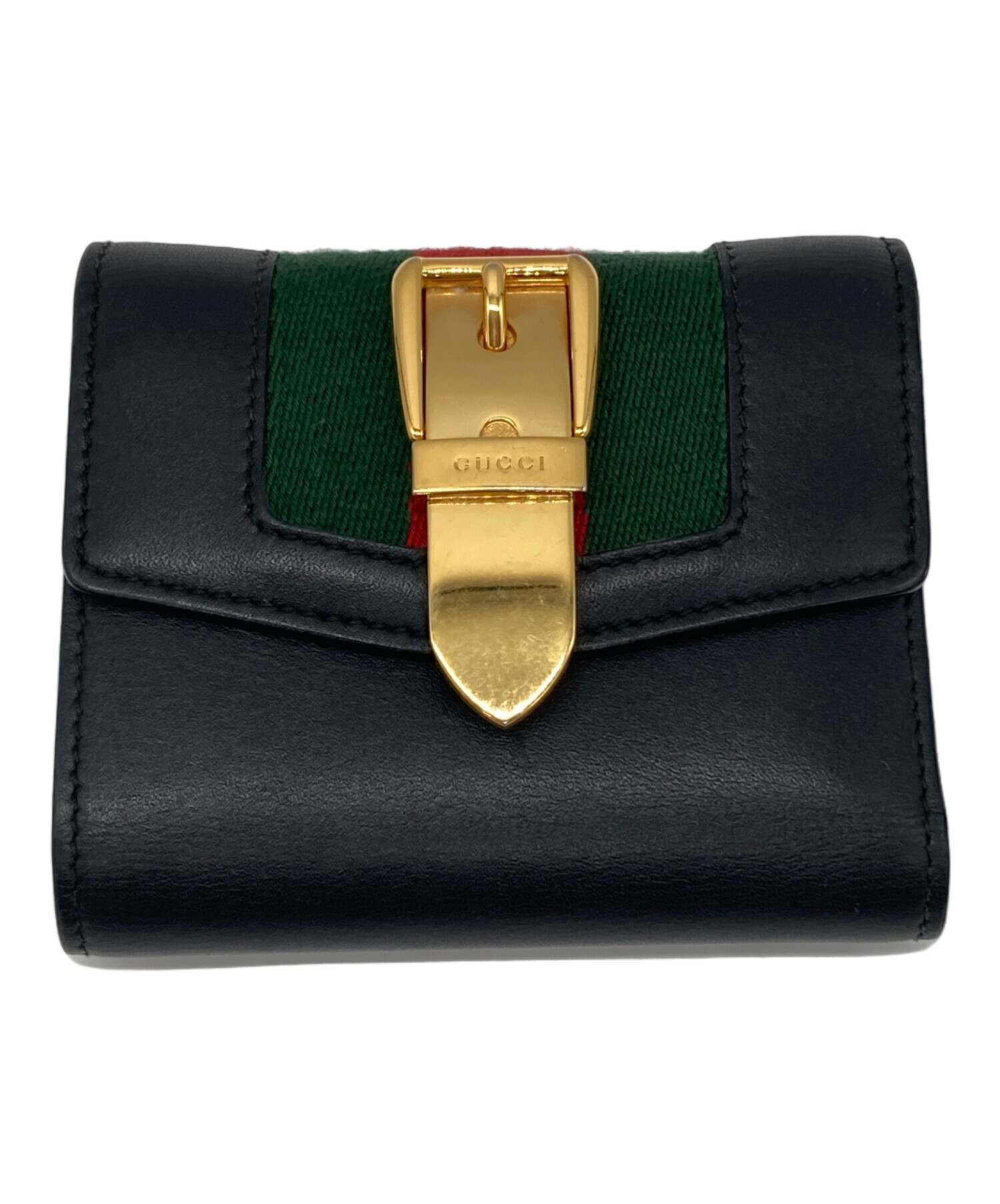 中古・古着通販】GUCCI (グッチ) シルヴィ コンパクトウォレット 