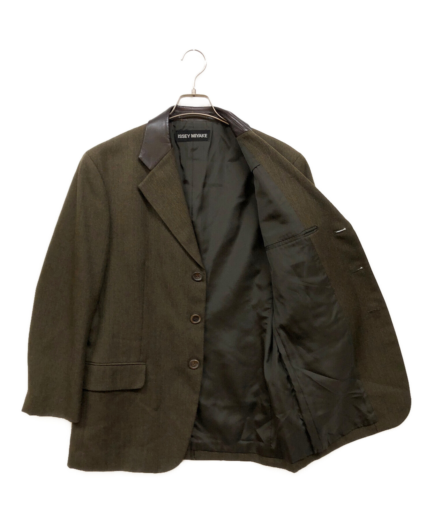 中古・古着通販】ISSEY MIYAKE MEN (イッセイミヤケメン) レザーコンビ 