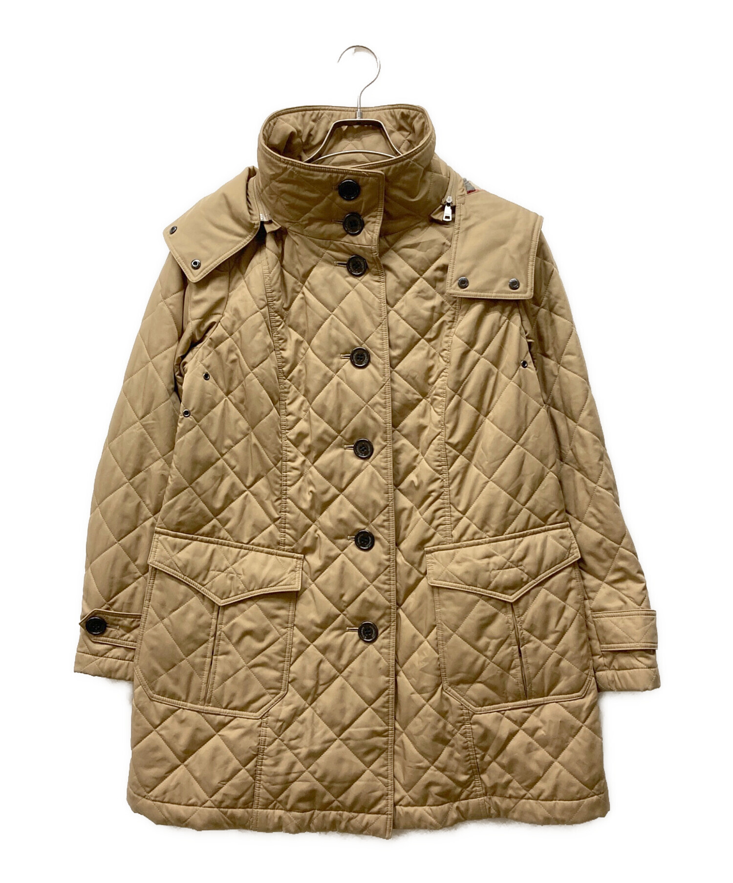 バーバリーロンドン ステンカラーコート ライナー付 ノバチェック キルティング 良品□BURBERRY LONDON バーバリーロンドン 裏ノバチェック