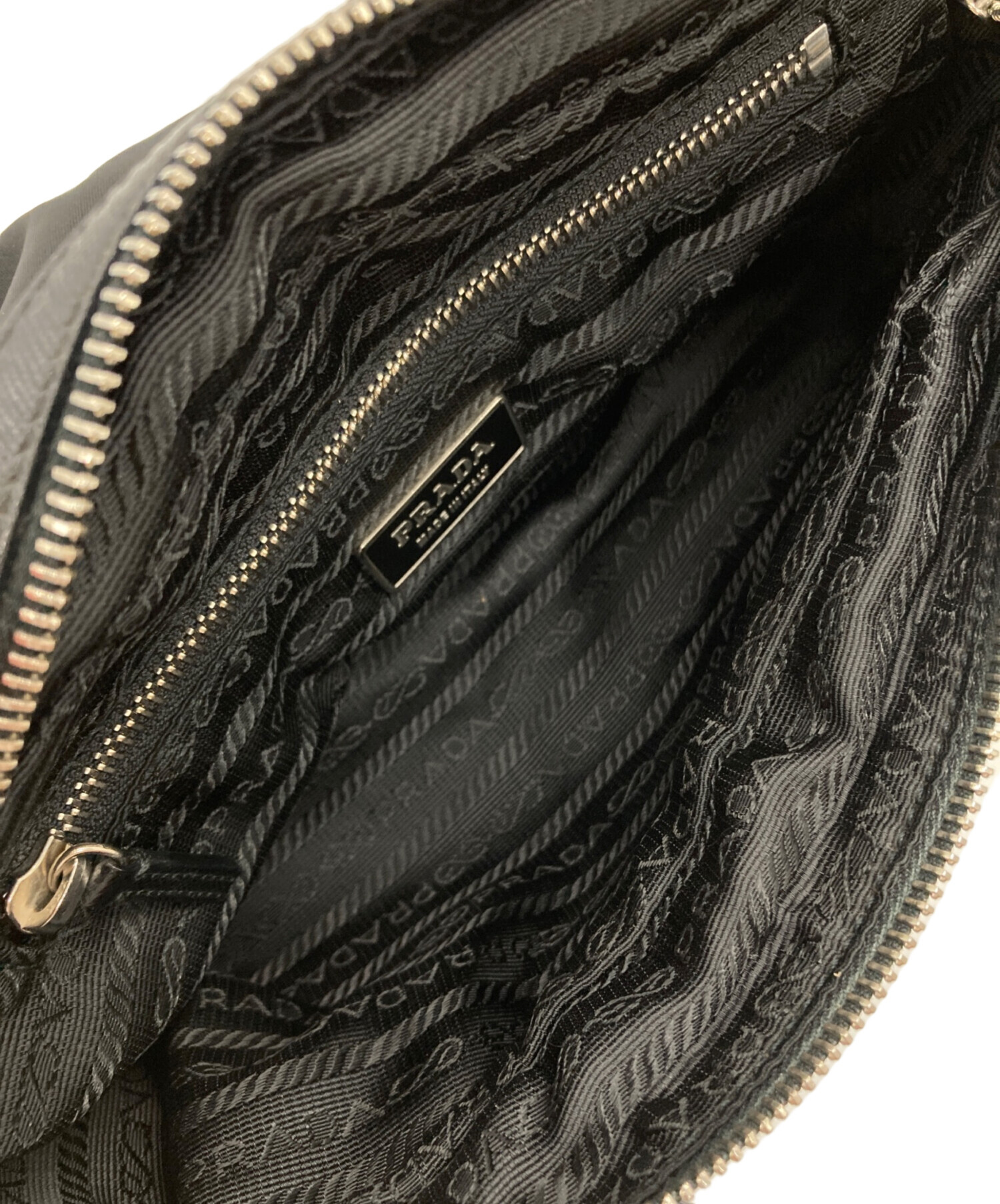 中古・古着通販】PRADA (プラダ) VELA VINTAGE ハンドバッグ ブラック 