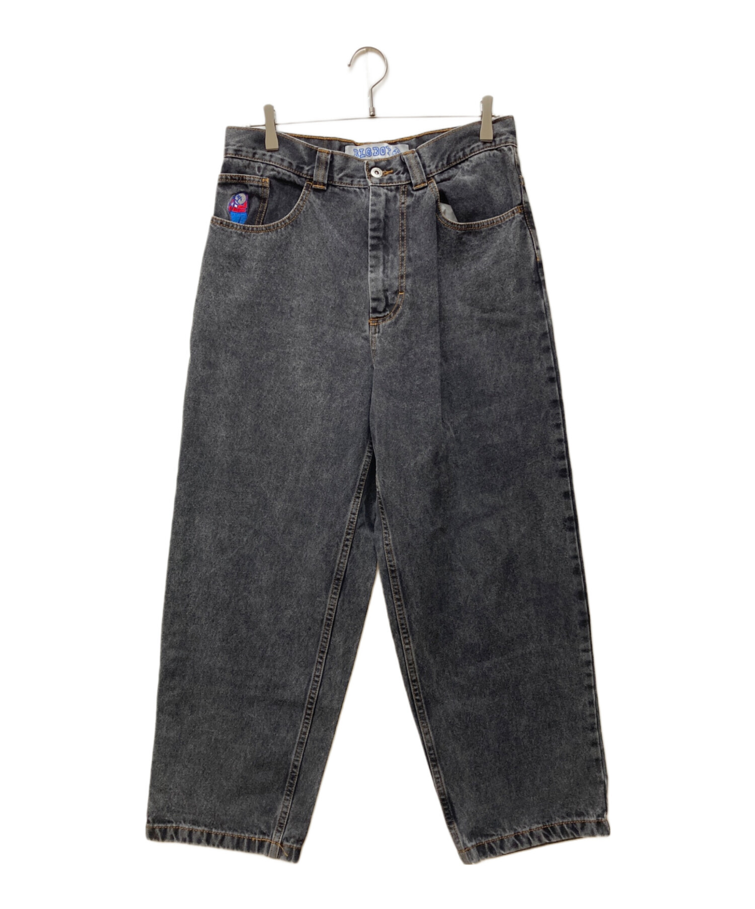 中古・古着通販】POLeR (ポーラー) BIG BOYデニムパンツ グレー サイズ 