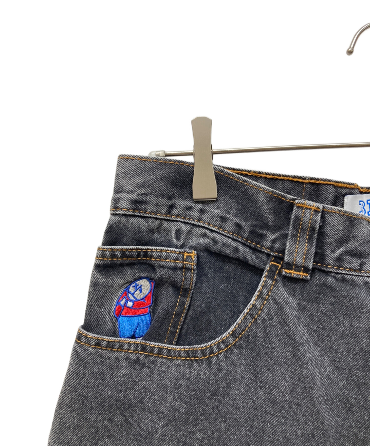中古・古着通販】POLeR (ポーラー) BIG BOYデニムパンツ グレー サイズ 