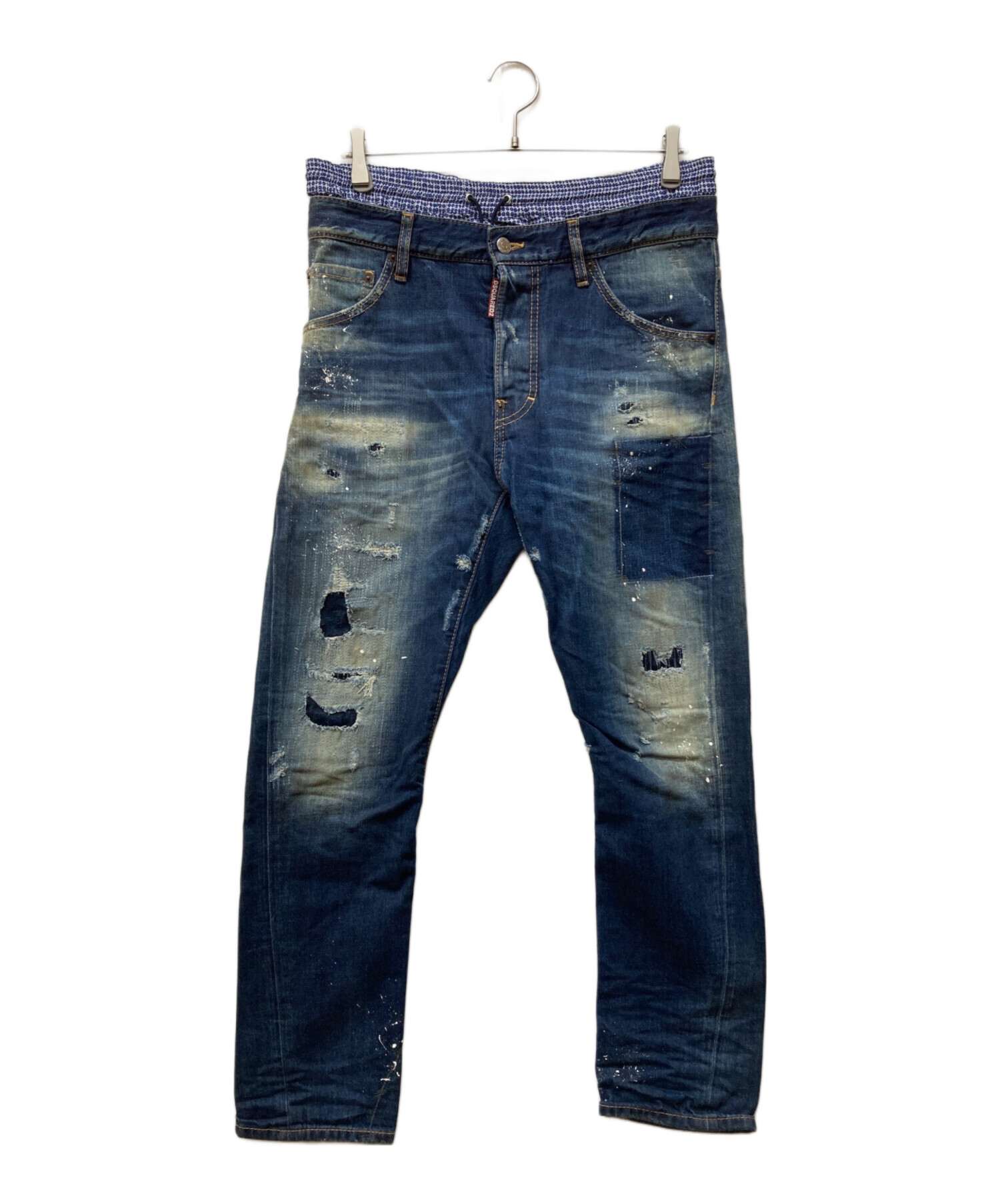 POKO！最終値下げ！！激レア！DSQUARED2 デニムパンツ46 中古・古着通販】DSQUARED2 (ディースクエアード) レイヤードダメージ