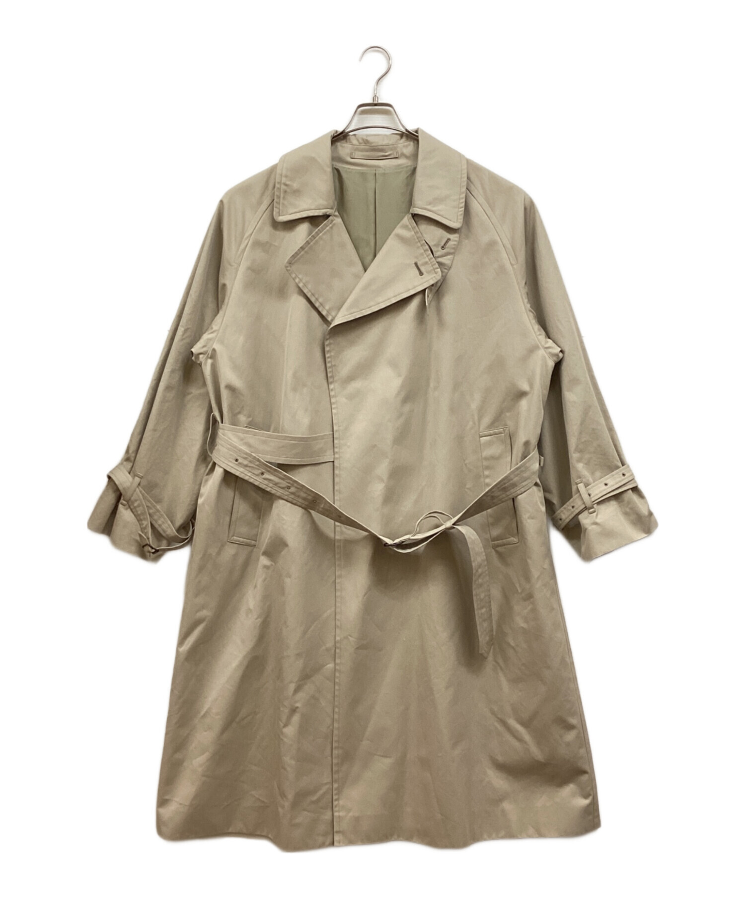 中古・古着通販】blurhms (ブラームス) Gabardine Double Belt Trench
