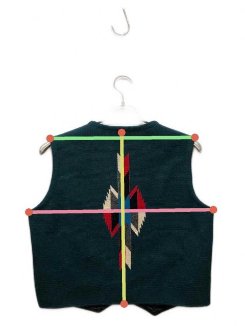 中古・古着通販】ORTEGA's (オルテガ) チマヨベスト グリーン サイズ