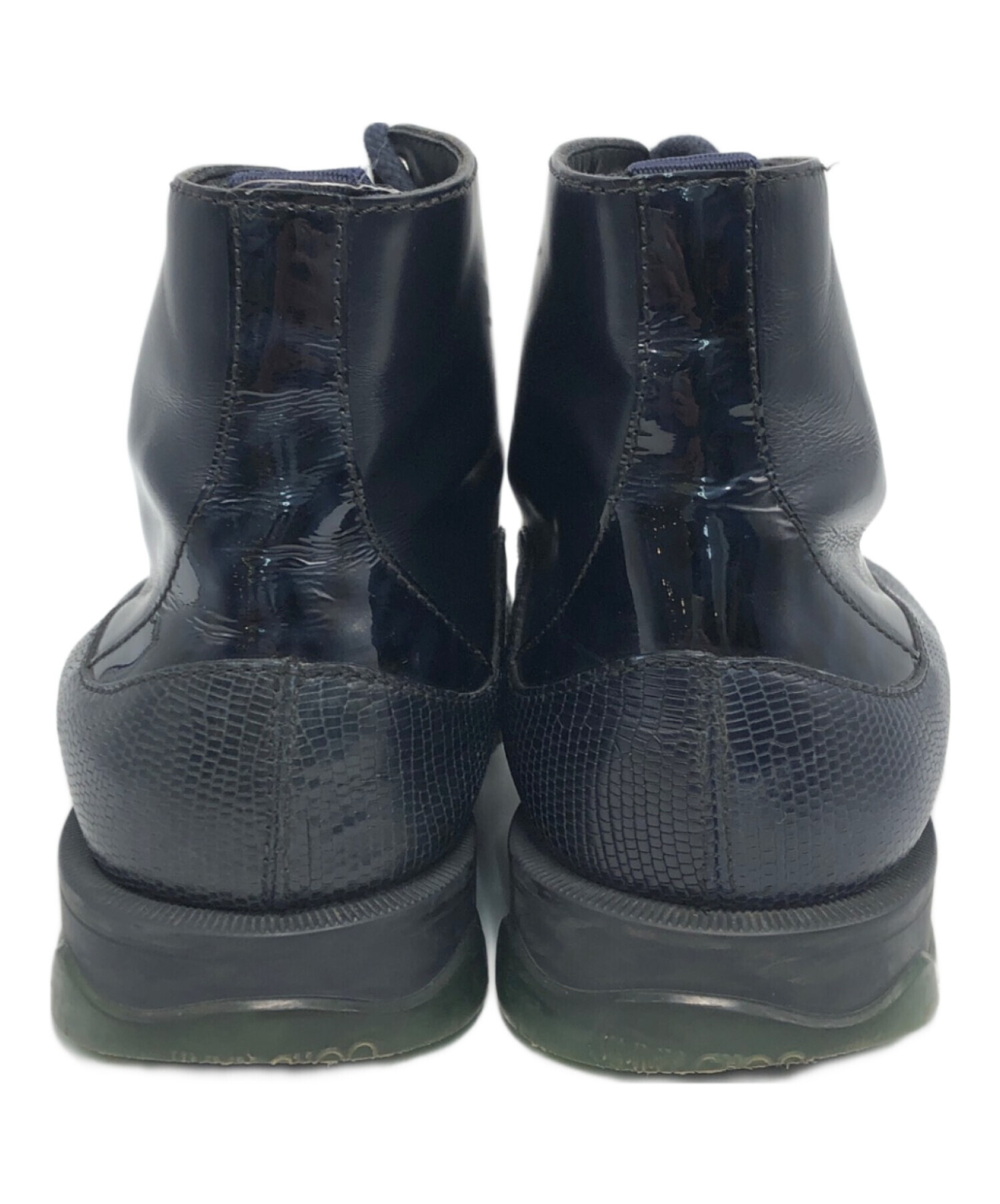 中古・古着通販】JIMMY CHOO (ジミーチュウ) ブーツ ネイビー サイズ