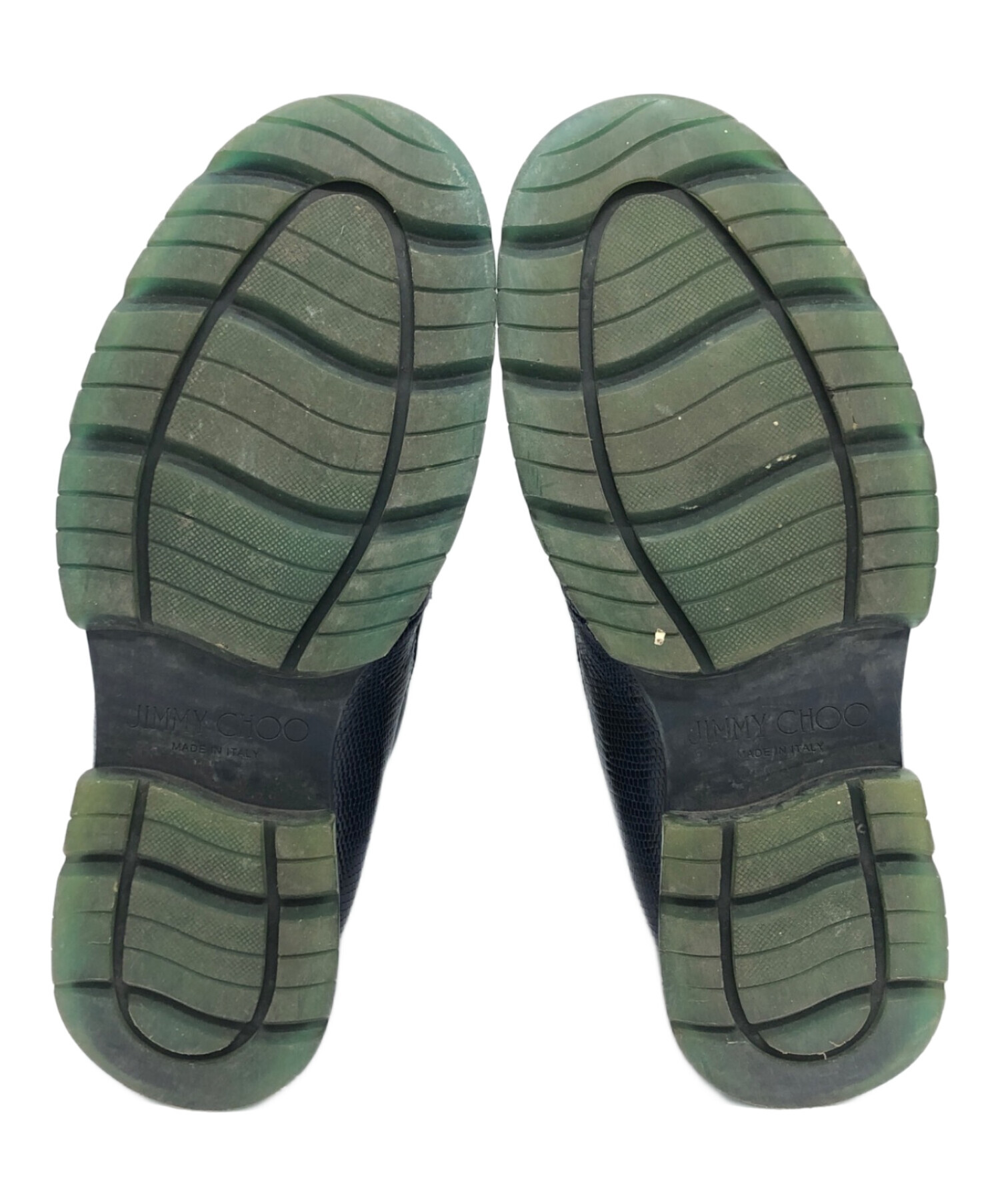 中古・古着通販】JIMMY CHOO (ジミーチュウ) ブーツ ネイビー サイズ