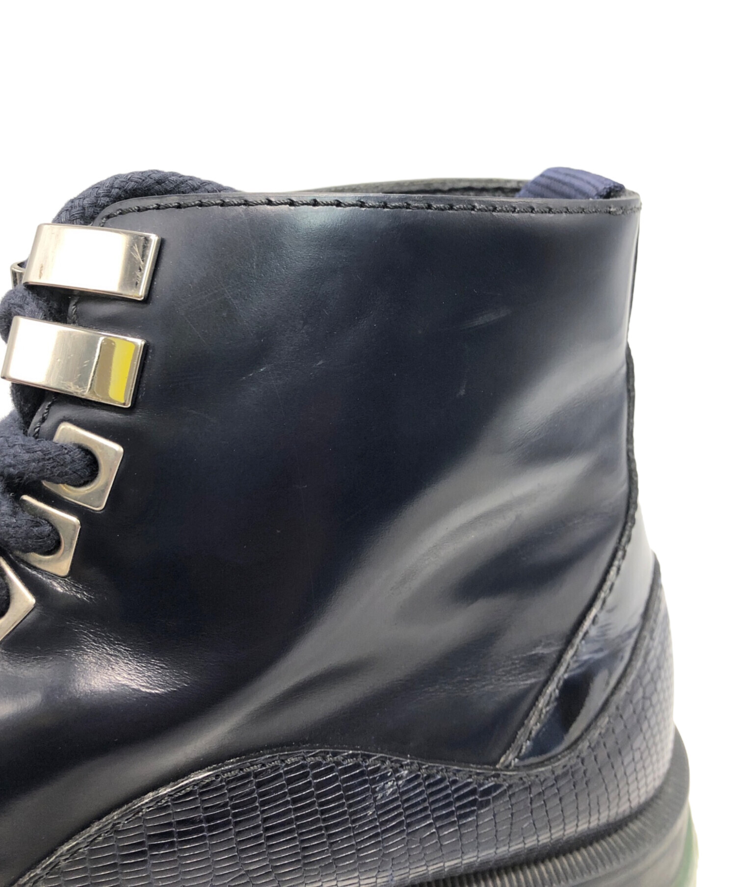 中古・古着通販】JIMMY CHOO (ジミーチュウ) ブーツ ネイビー サイズ