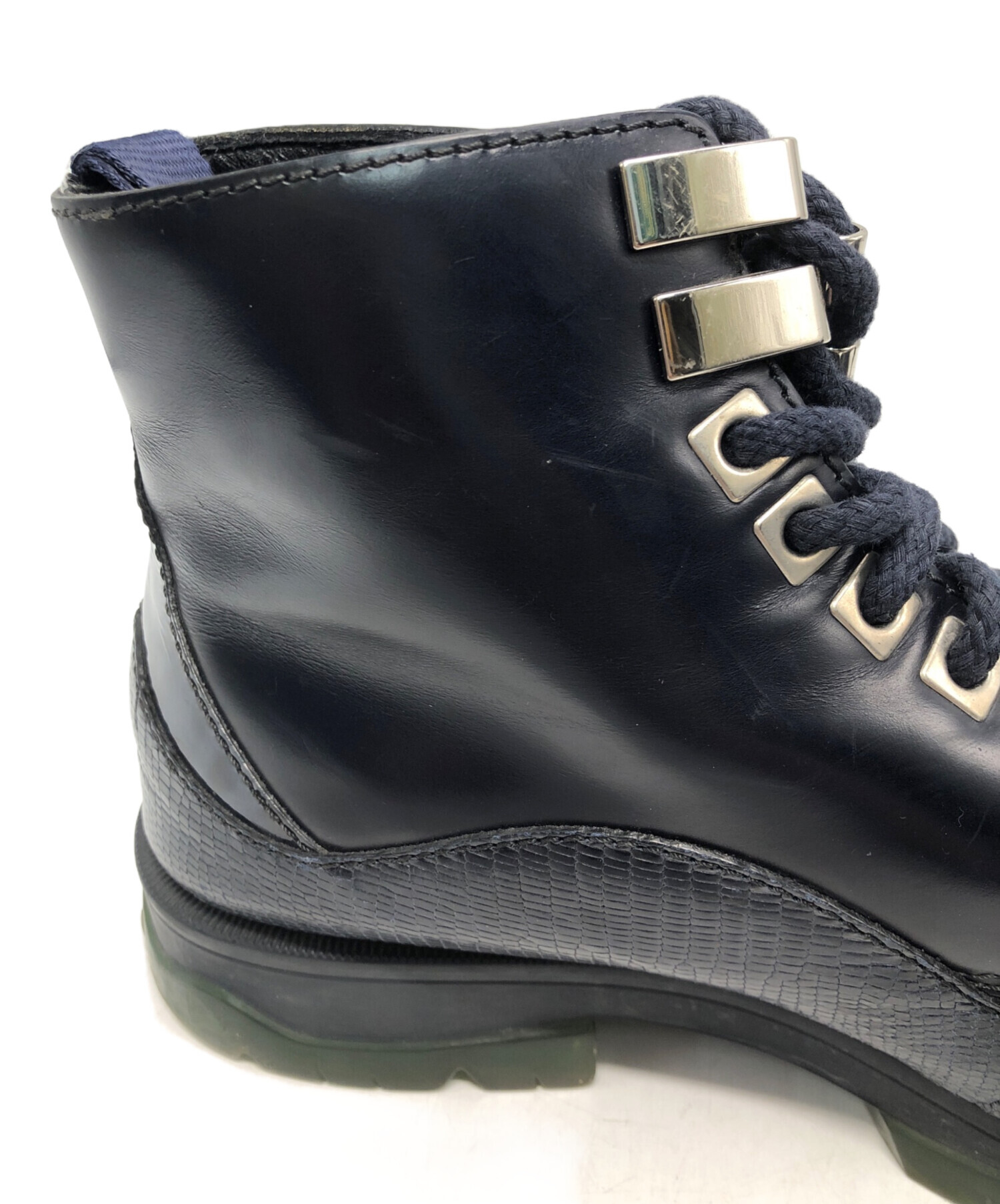中古・古着通販】JIMMY CHOO (ジミーチュウ) ブーツ ネイビー サイズ