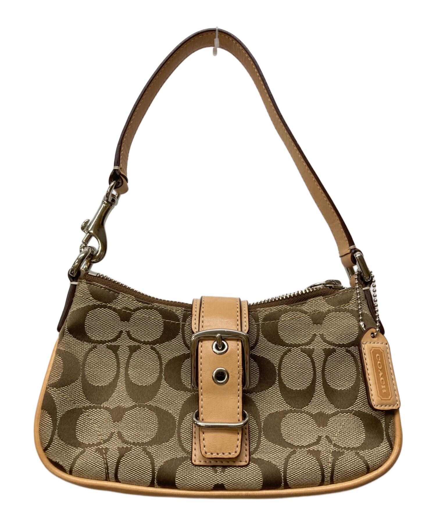 中古・古着通販】COACH (コーチ) シグネチャー ミニハンドバッグ