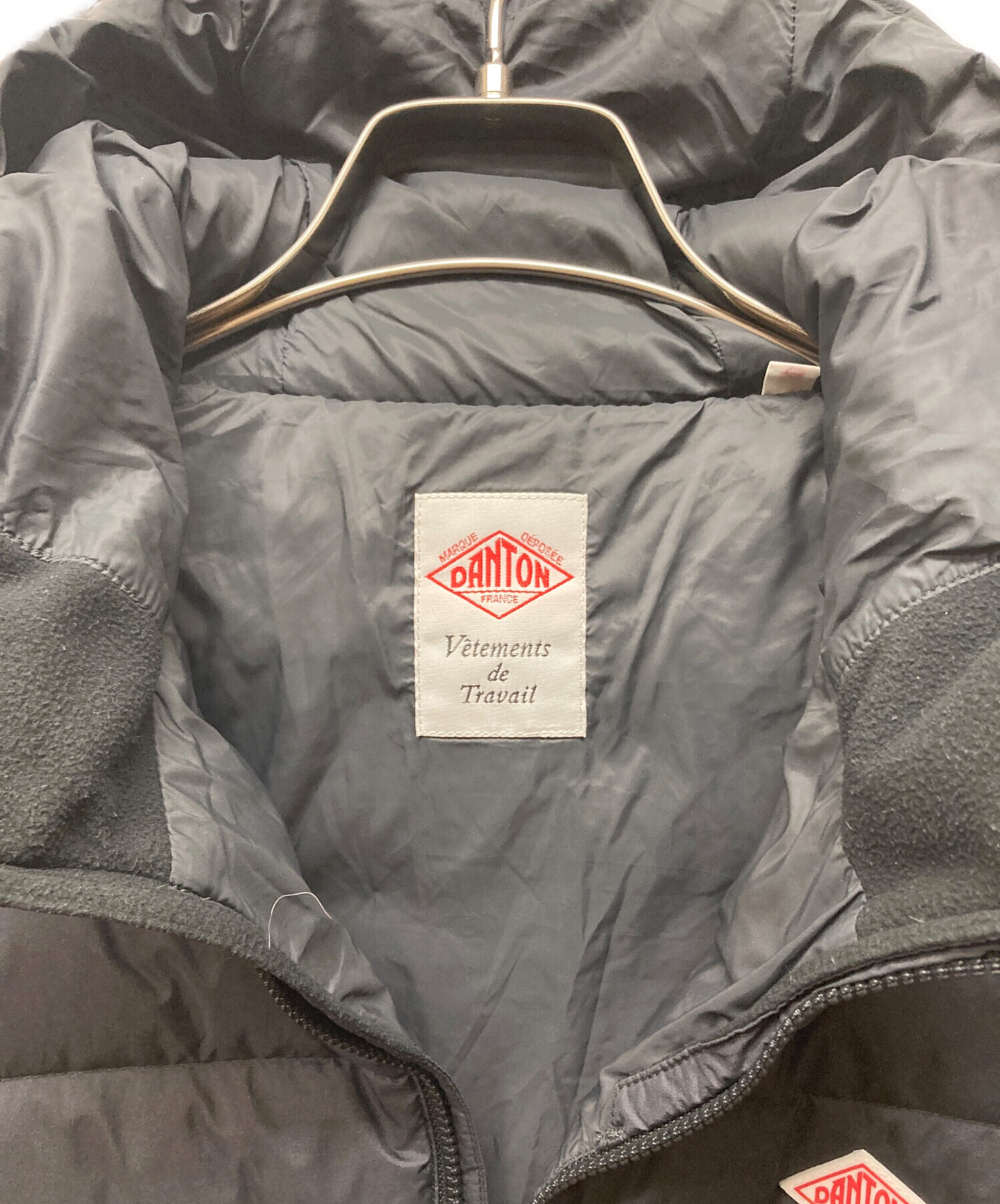 中古・古着通販】DANTON (ダントン) フード付きMIDDLEダウン ブラック 