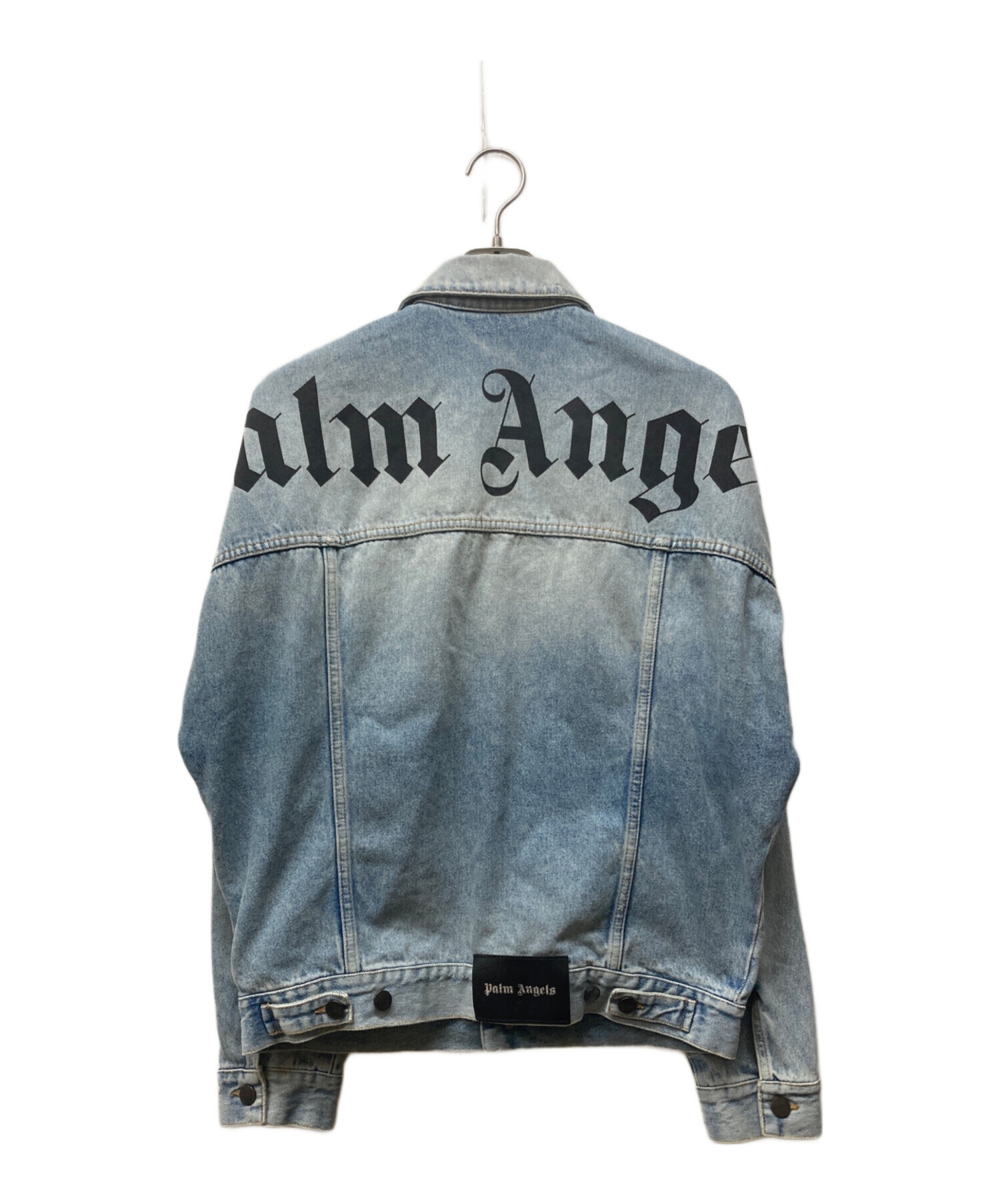 【極美品✨】Palm Angels パームエンジェルス デニムジャケット L 中古・古着通販】Palm Angels (パーム エンジェルス) バックロゴデニム